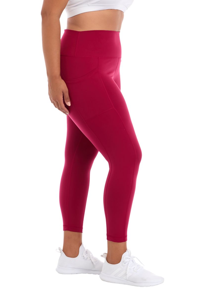 Plus Size High Rise Ankle Leggings