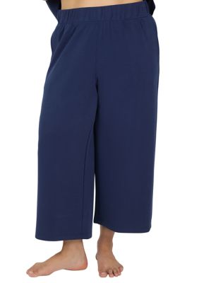 Yogalicious Women's Plus Size Sandwash Softlite Elara Culotte Pants