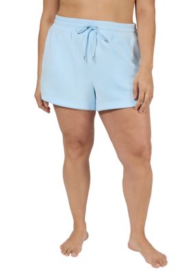 Yogalicious Women's Plus Size Softlite Sandwash Shorts, 3X