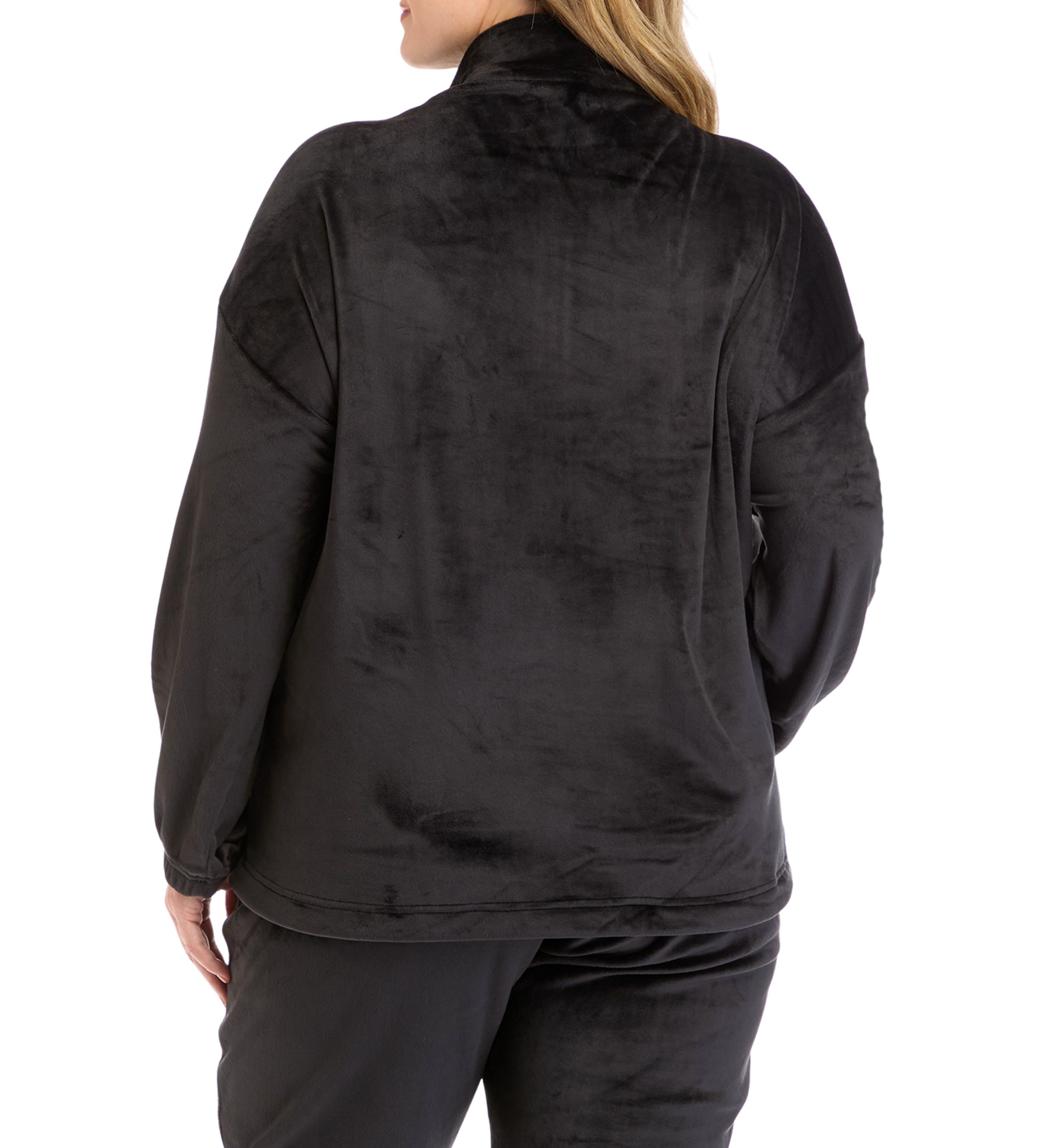 Plus Size Double Butter Nadia 1/2 Zip Pullover Sweatshirt