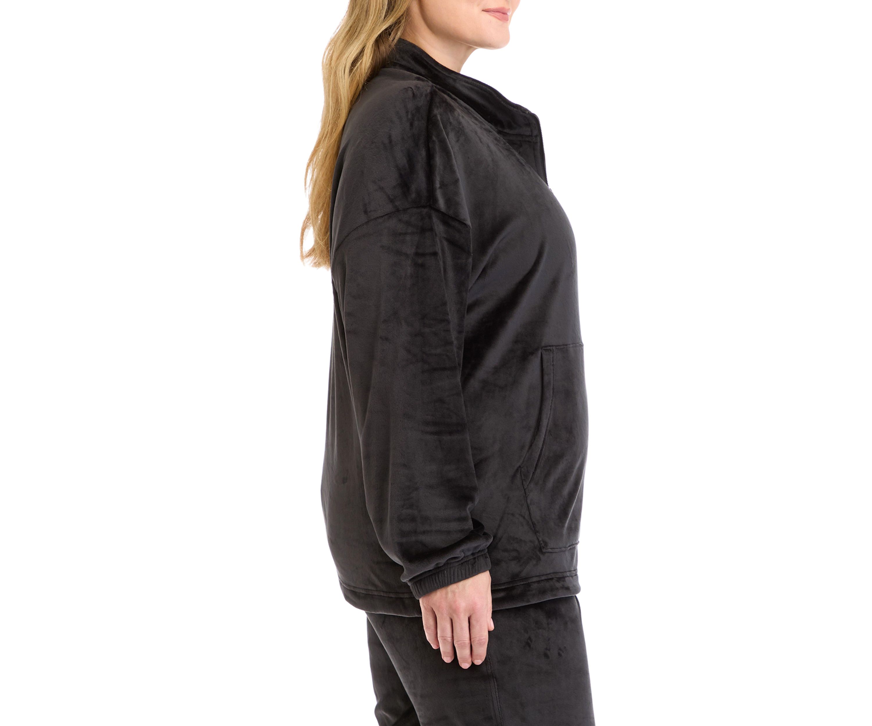 Plus Size Double Butter Nadia 1/2 Zip Pullover Sweatshirt