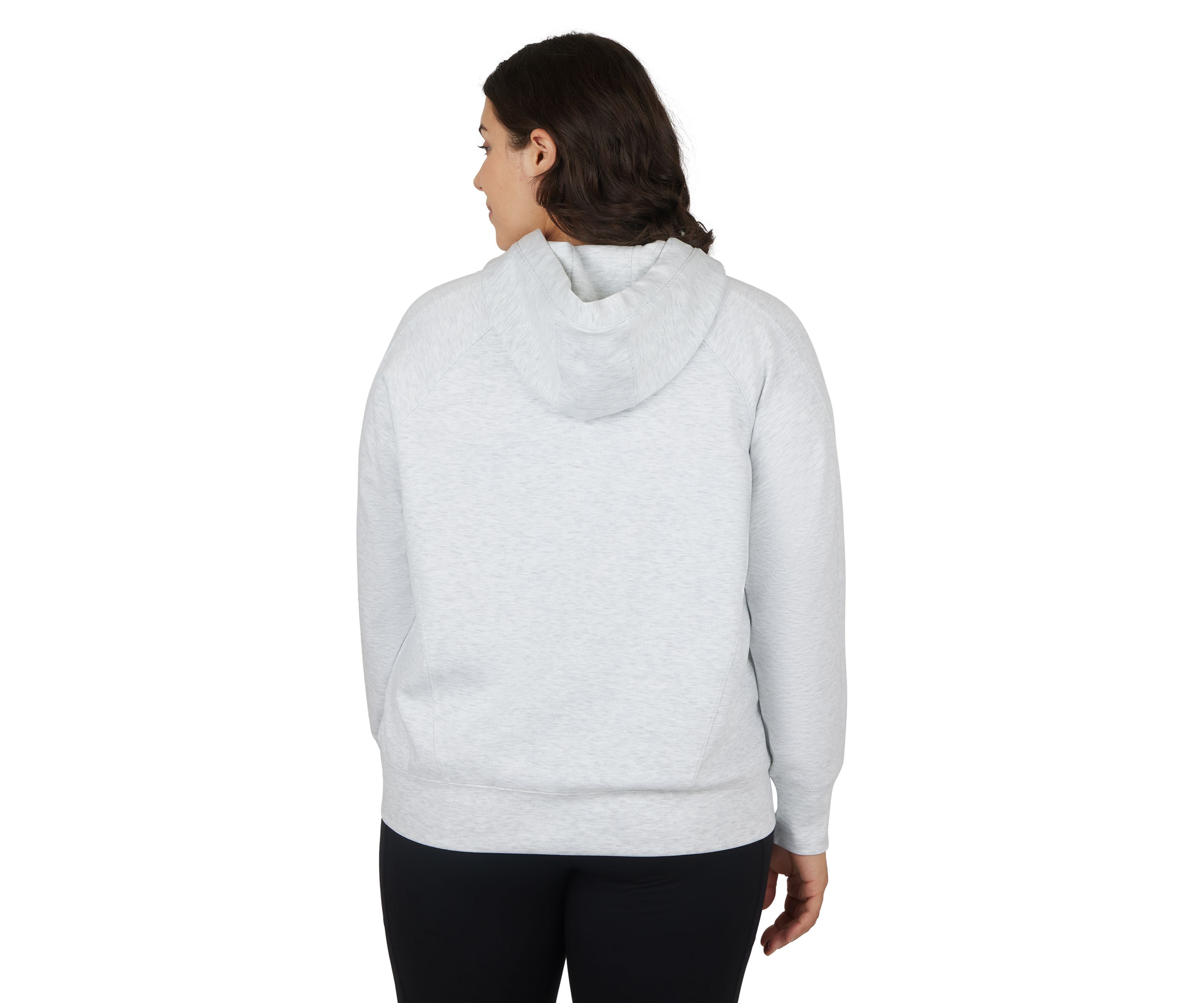 Plus Size Scuba Hoodie with Side Pockets 