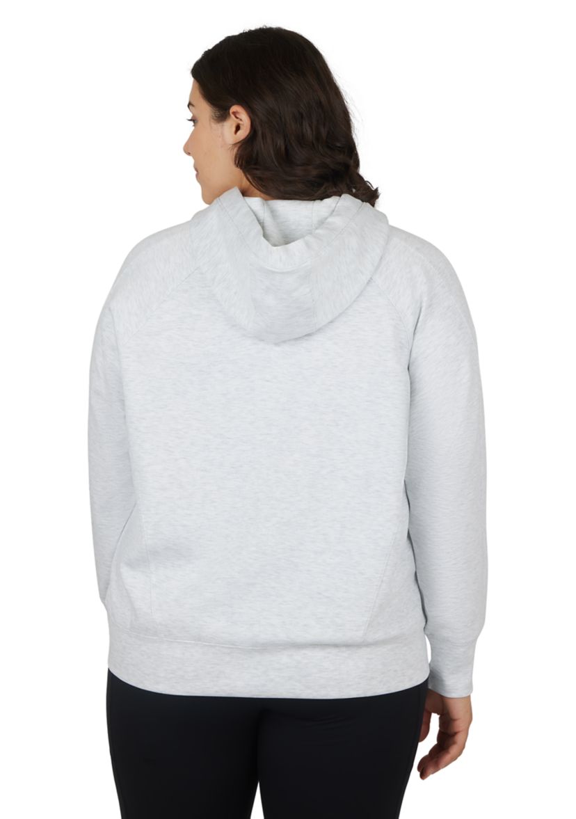 Plus Size Scuba Hoodie with Side Pockets 