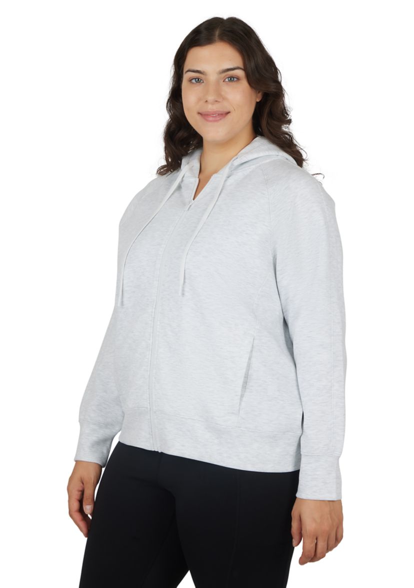 Plus Size Scuba Hoodie with Side Pockets 