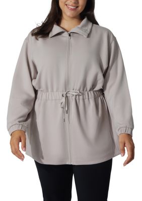 Yogalicious Women's Plus Size Scuba Alma Jacket, 3X