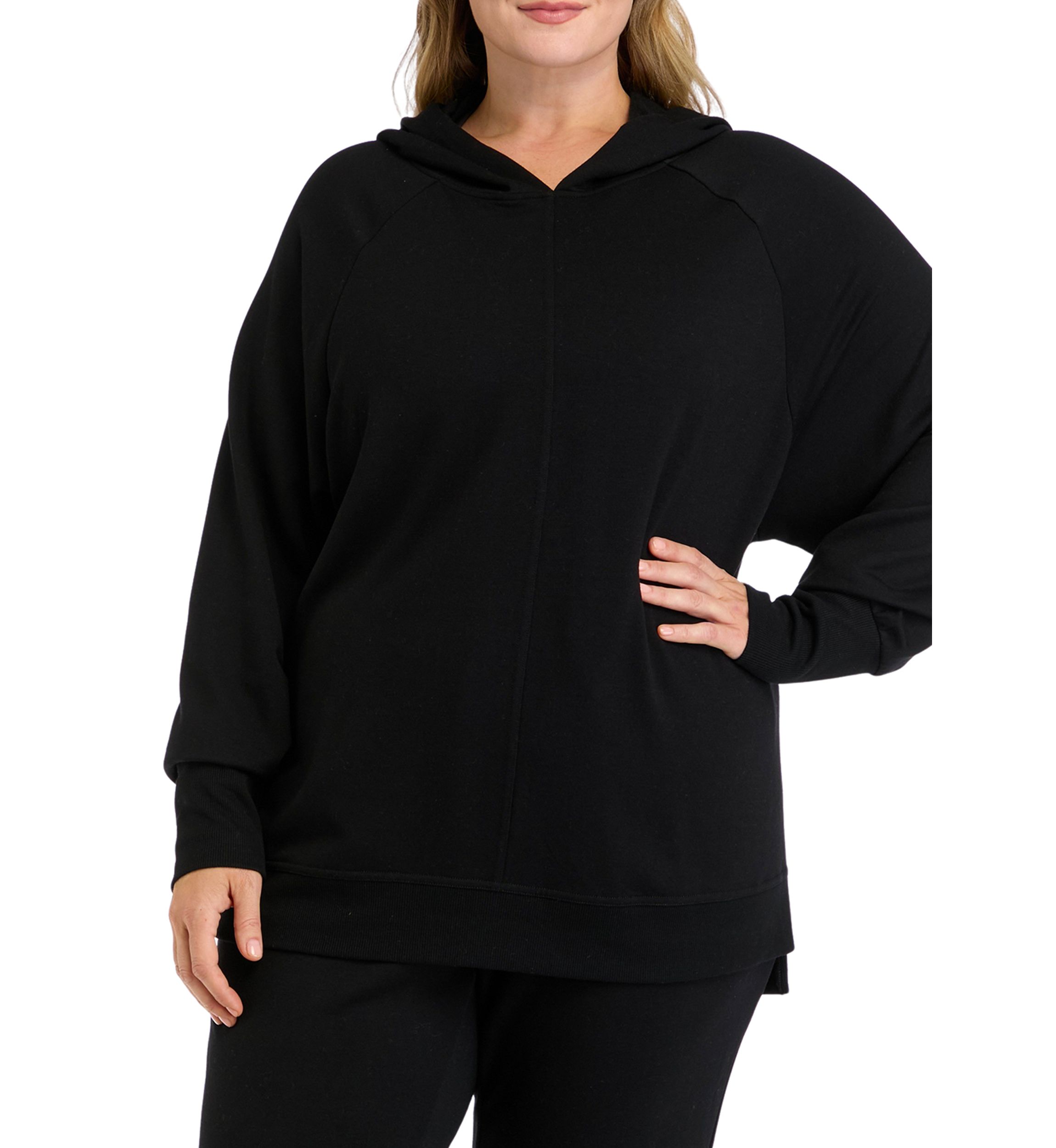 Plus Size Terry Brushed Hoodie