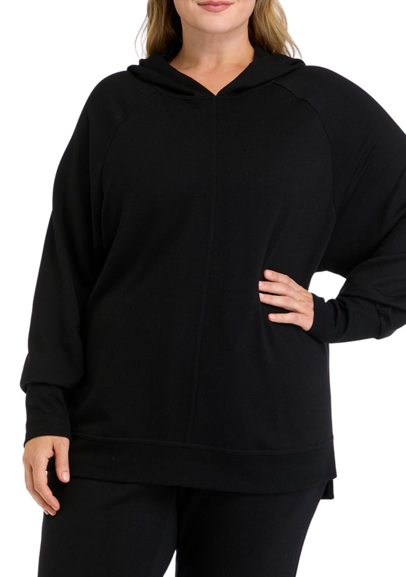 Plus Size Terry Brushed Hoodie