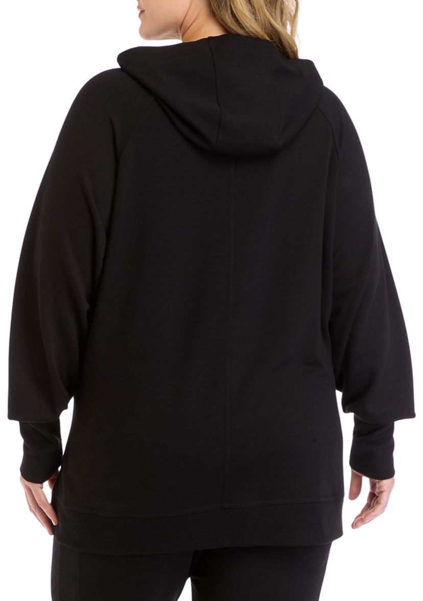 Plus Size Terry Brushed Hoodie