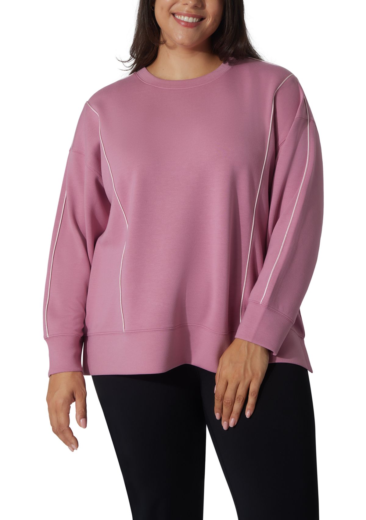 Plus Size Scuba Crew Pullover