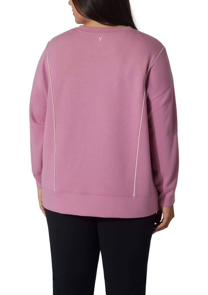 Plus Size Scuba Crew Pullover