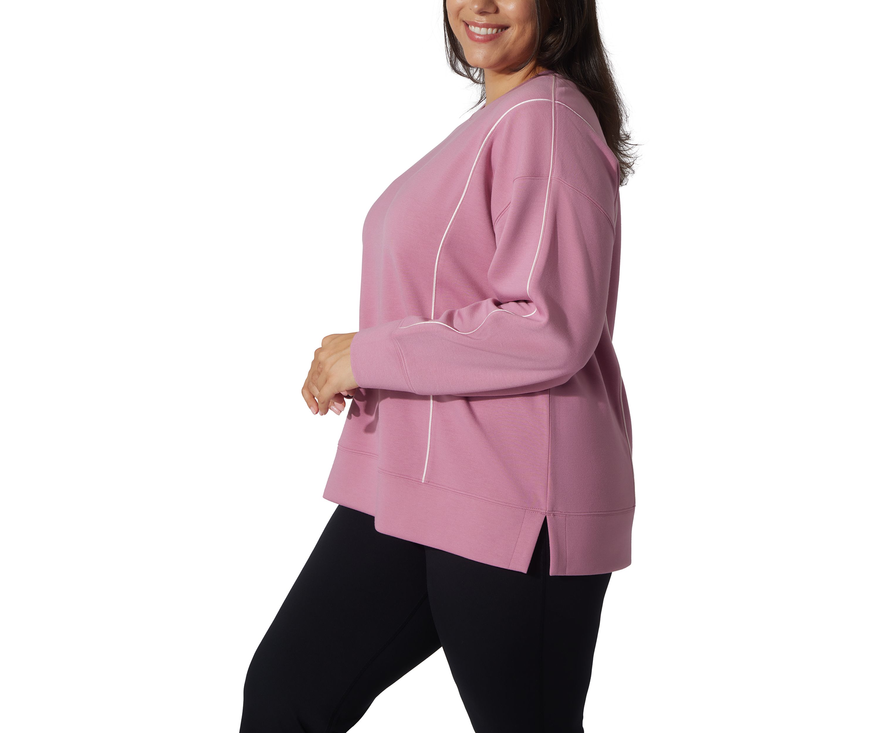 Plus Size Scuba Crew Pullover