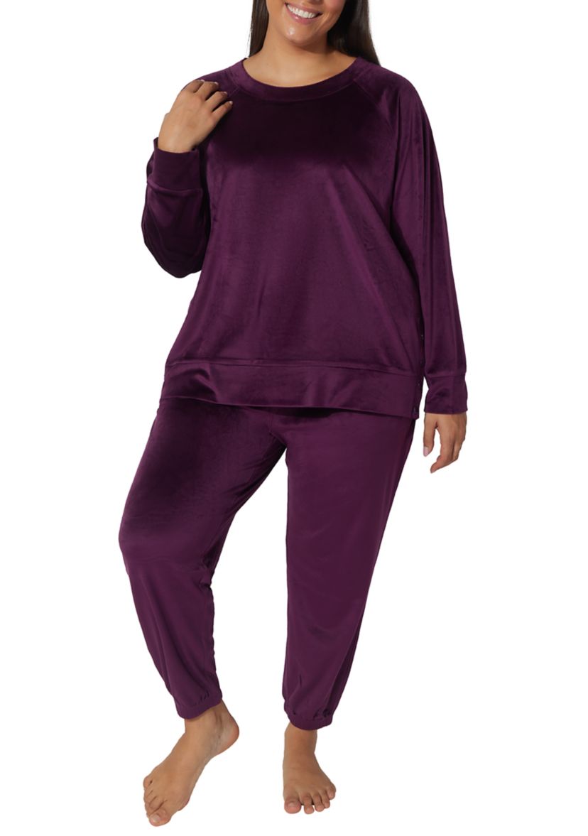 Plus Size Velour Sophie Sweatshirt with Side Detail
