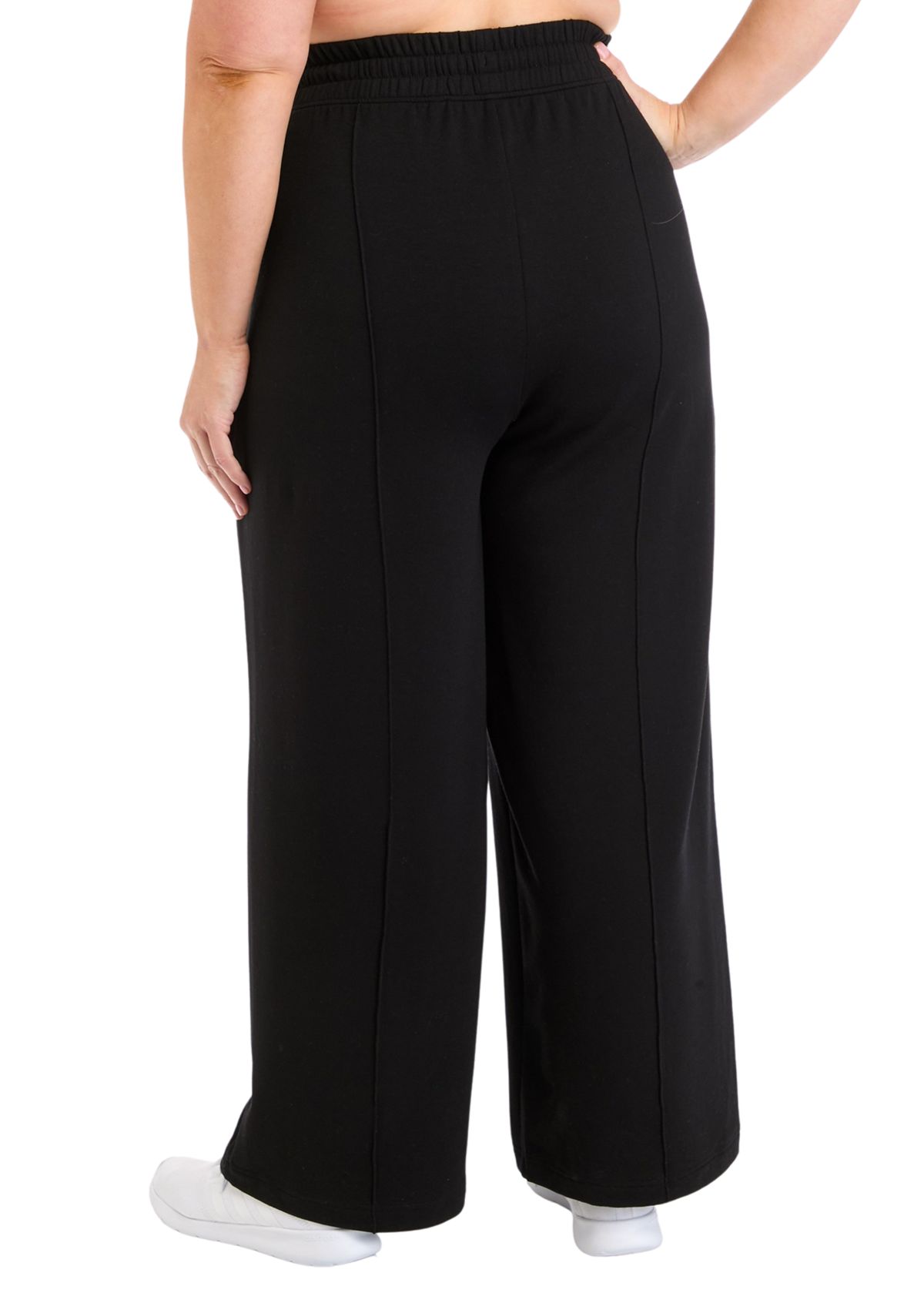 Plus Size High Rise Brushed Terry Pants