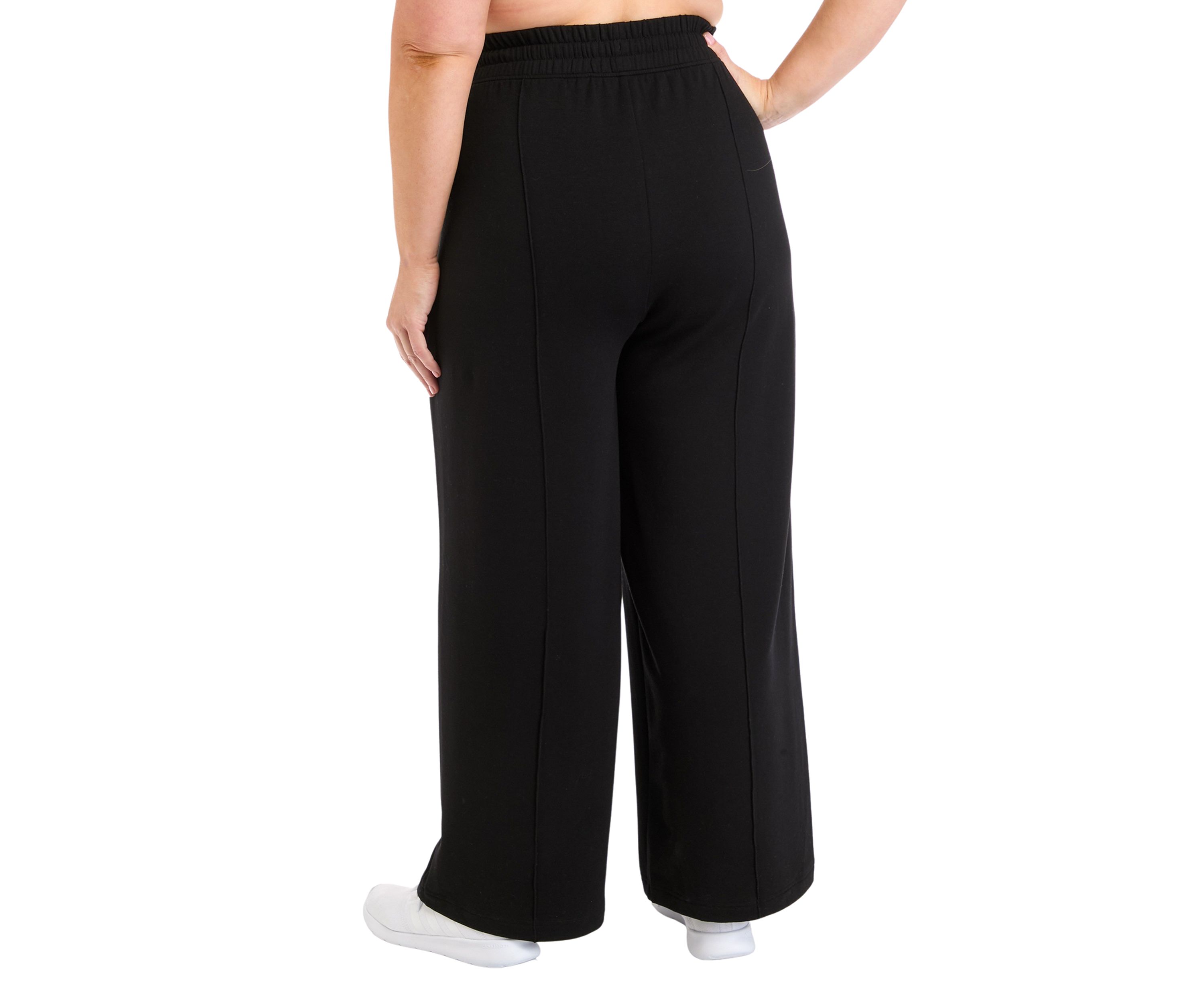 Plus Size High Rise Brushed Terry Pants