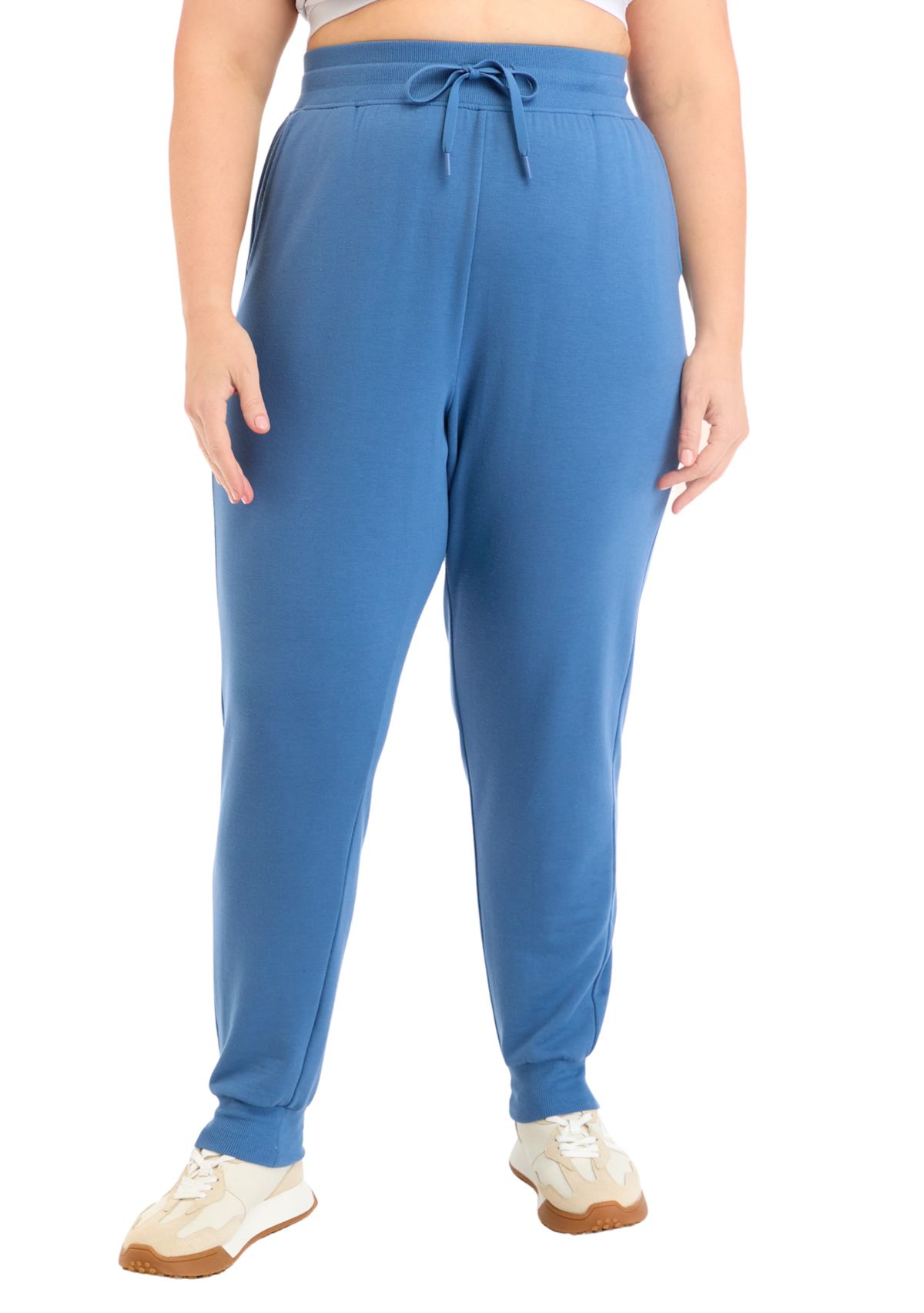 Plus Size Terry Brushed Joggers 