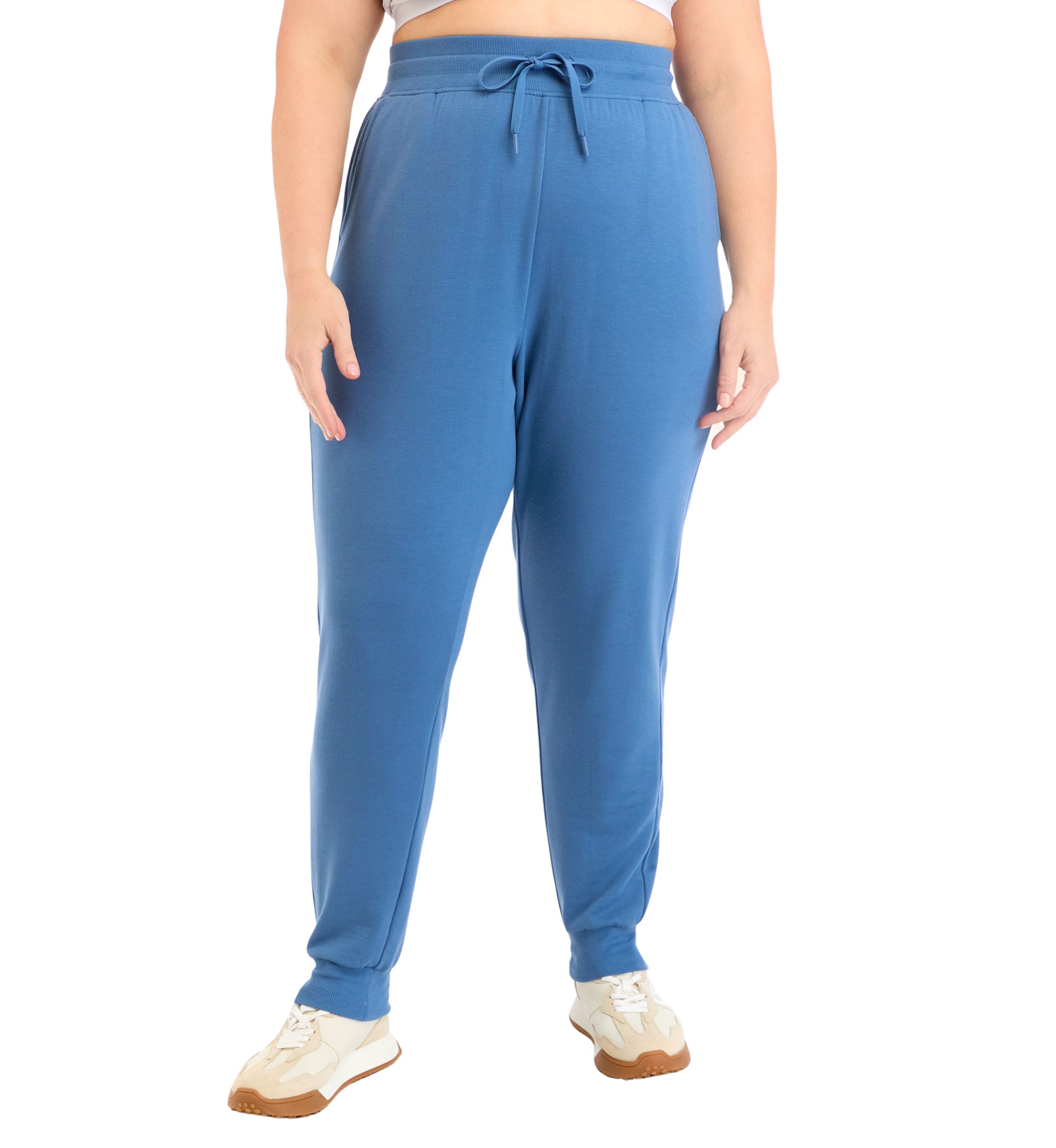 Plus Size Terry Brushed Joggers 