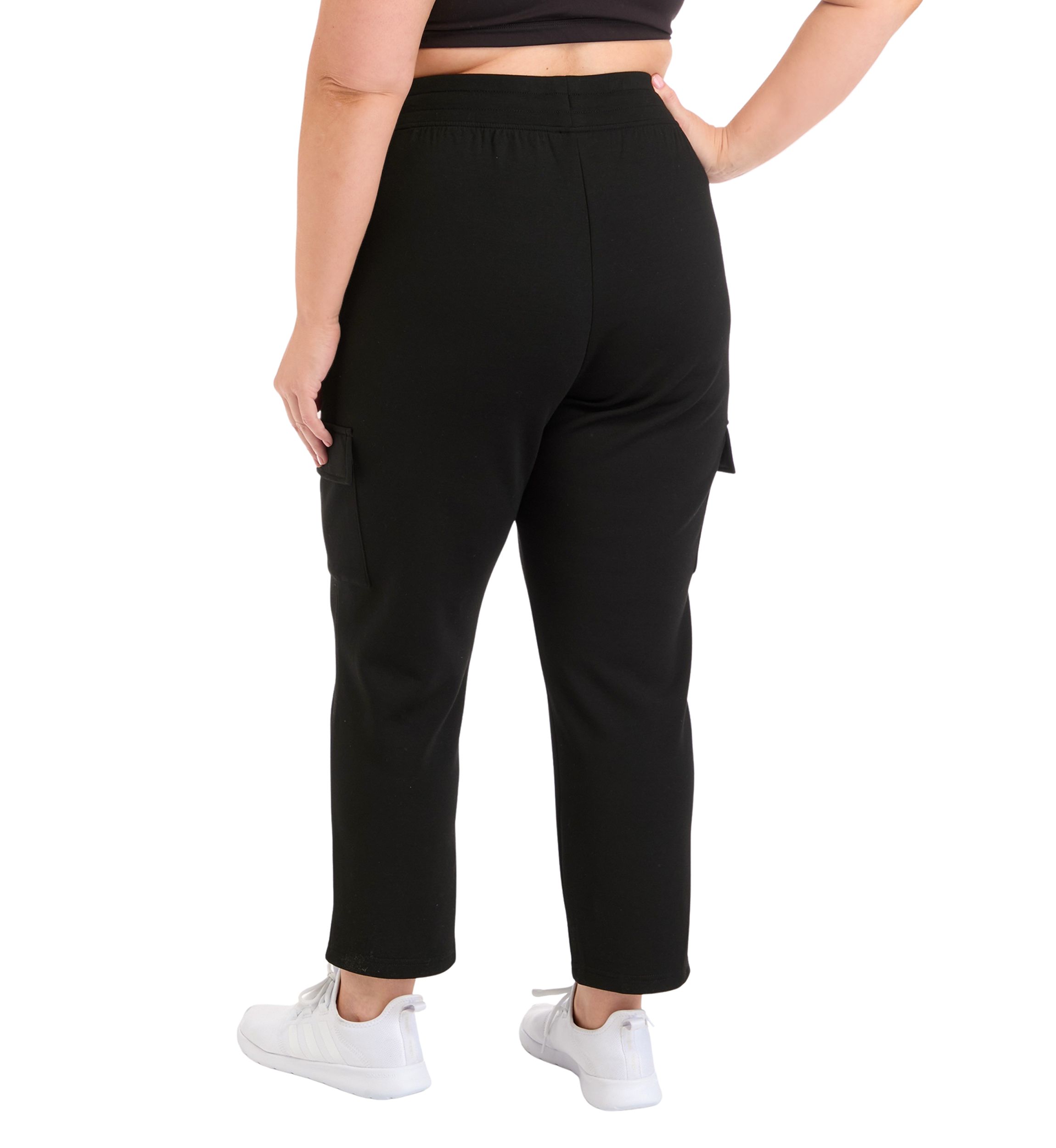 Plus Size Scuba Jamie Tapered Pants with Cargo Pockets