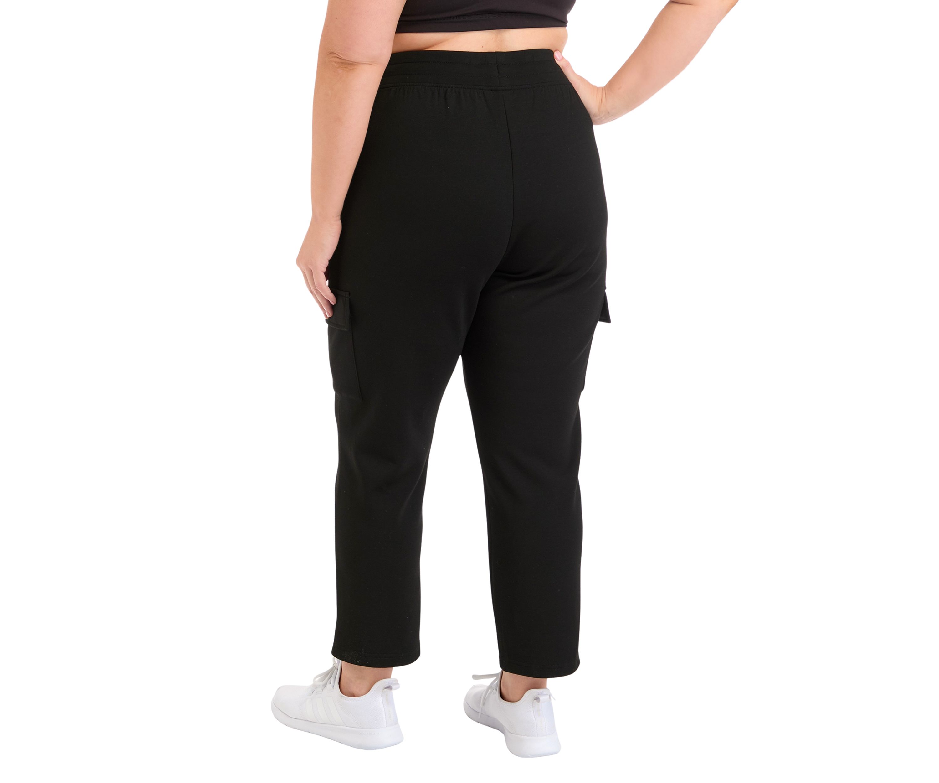 Plus Size Scuba Jamie Tapered Pants with Cargo Pockets