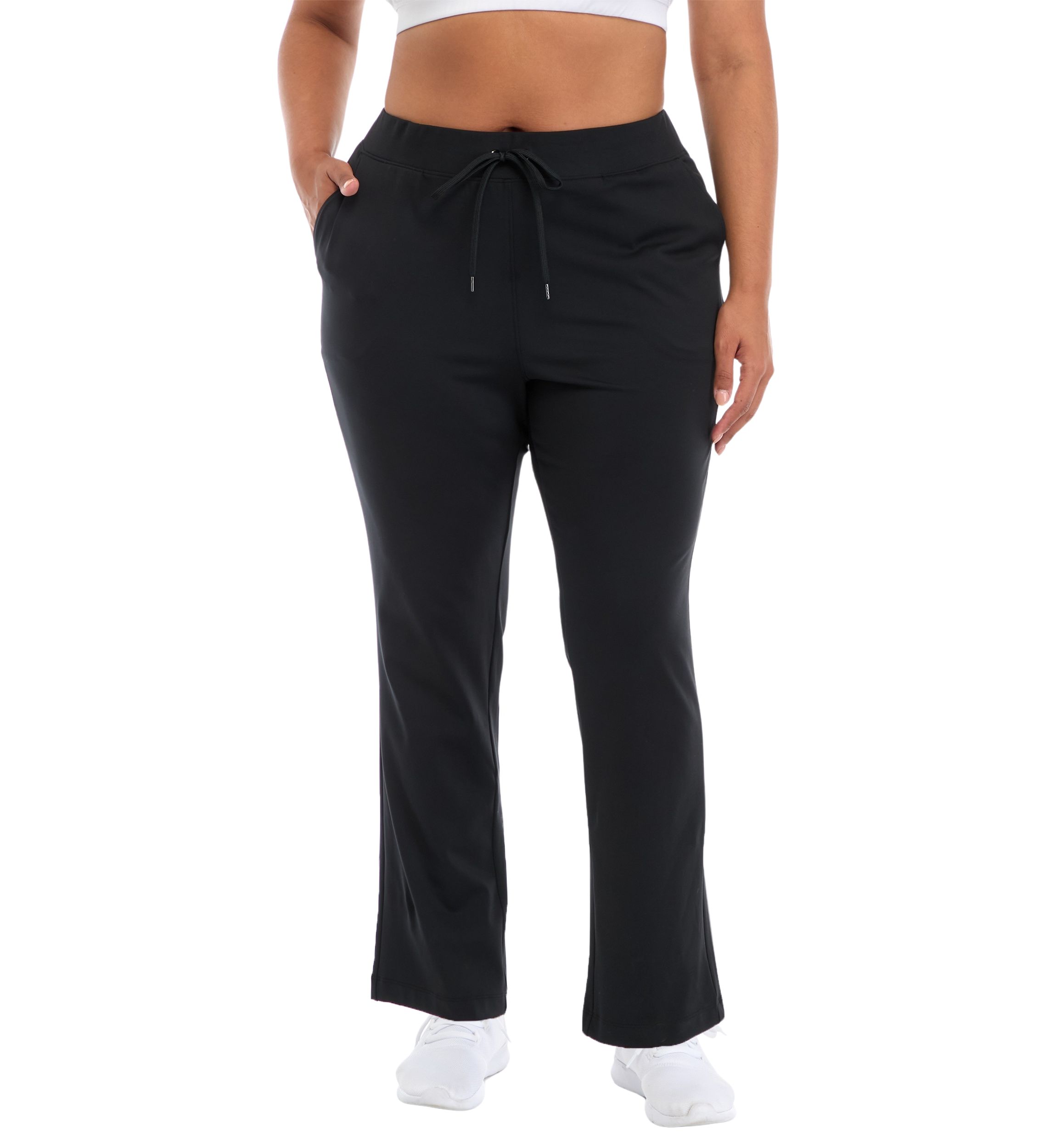 Plus Size Lux Avenue Straight Leg Pants