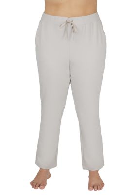 Yogalicious Women's Plus Size Lux Avenue Straight Leg Pants, 3X