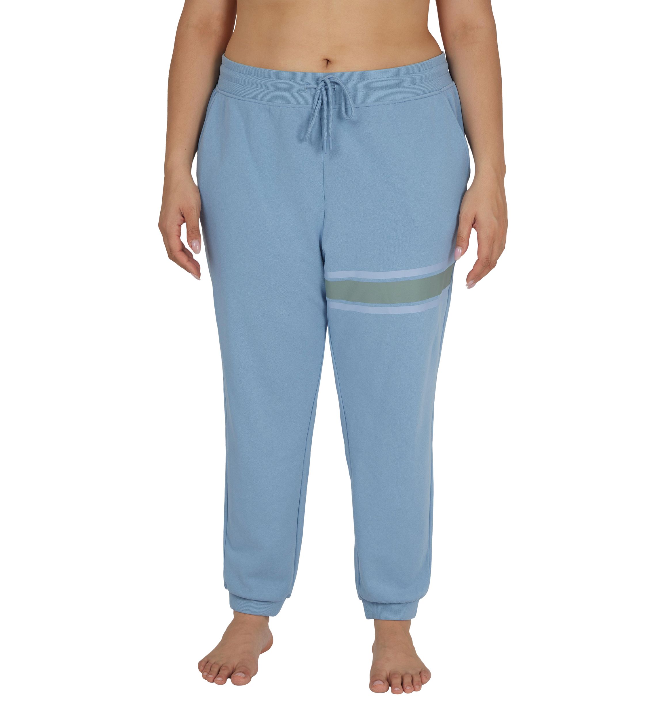 Plus Size Terry Chill Vibes Printed Jogger Pants