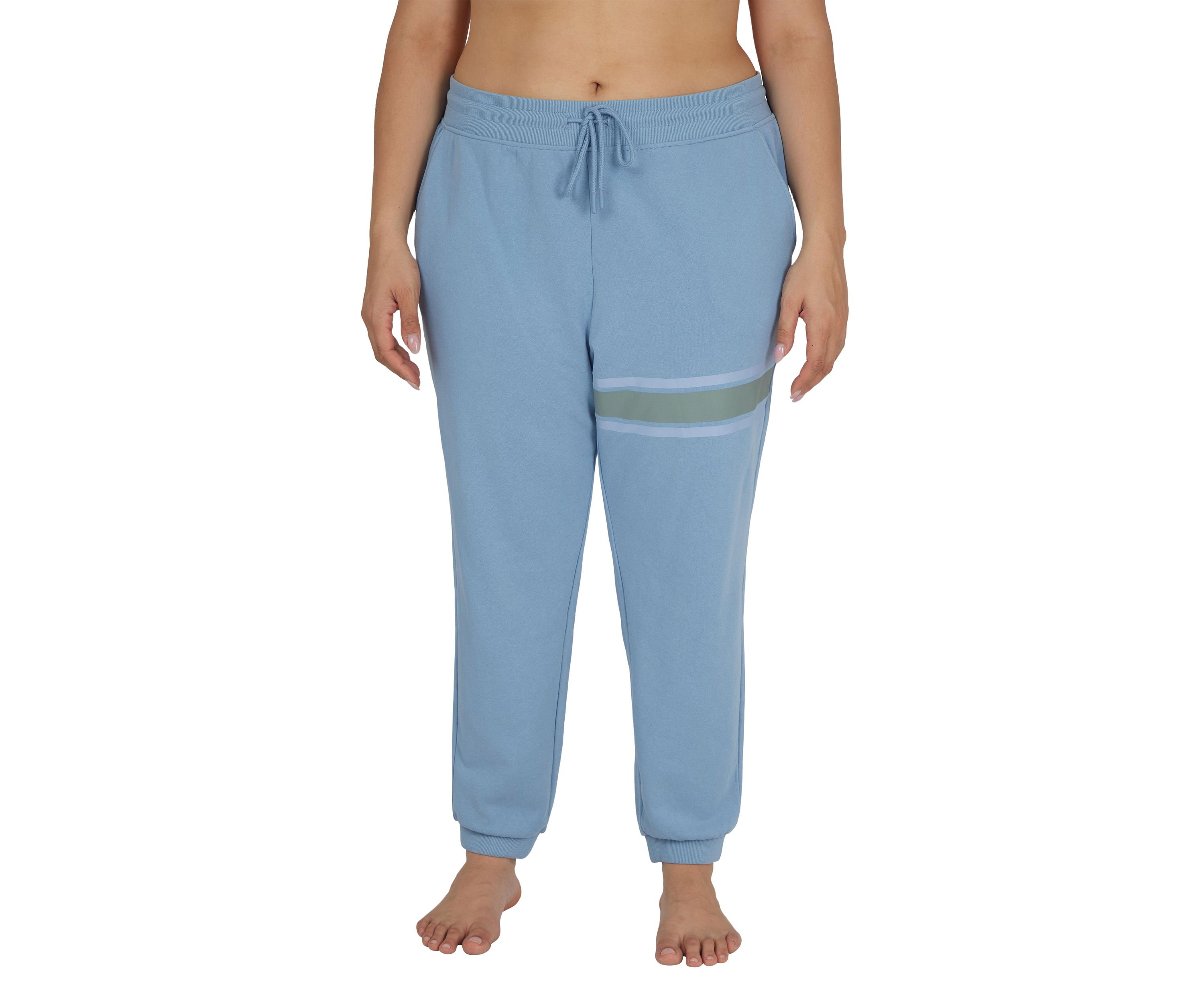 Plus Size Terry Chill Vibes Printed Jogger Pants