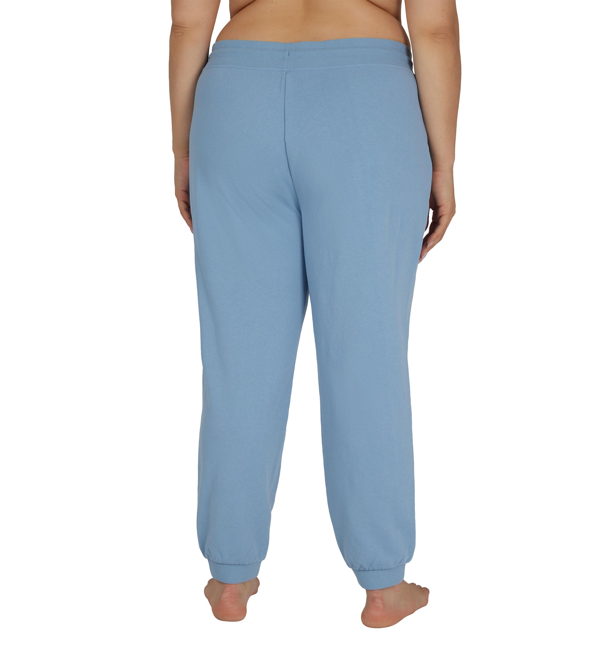 Plus Size Terry Chill Vibes Printed Jogger Pants