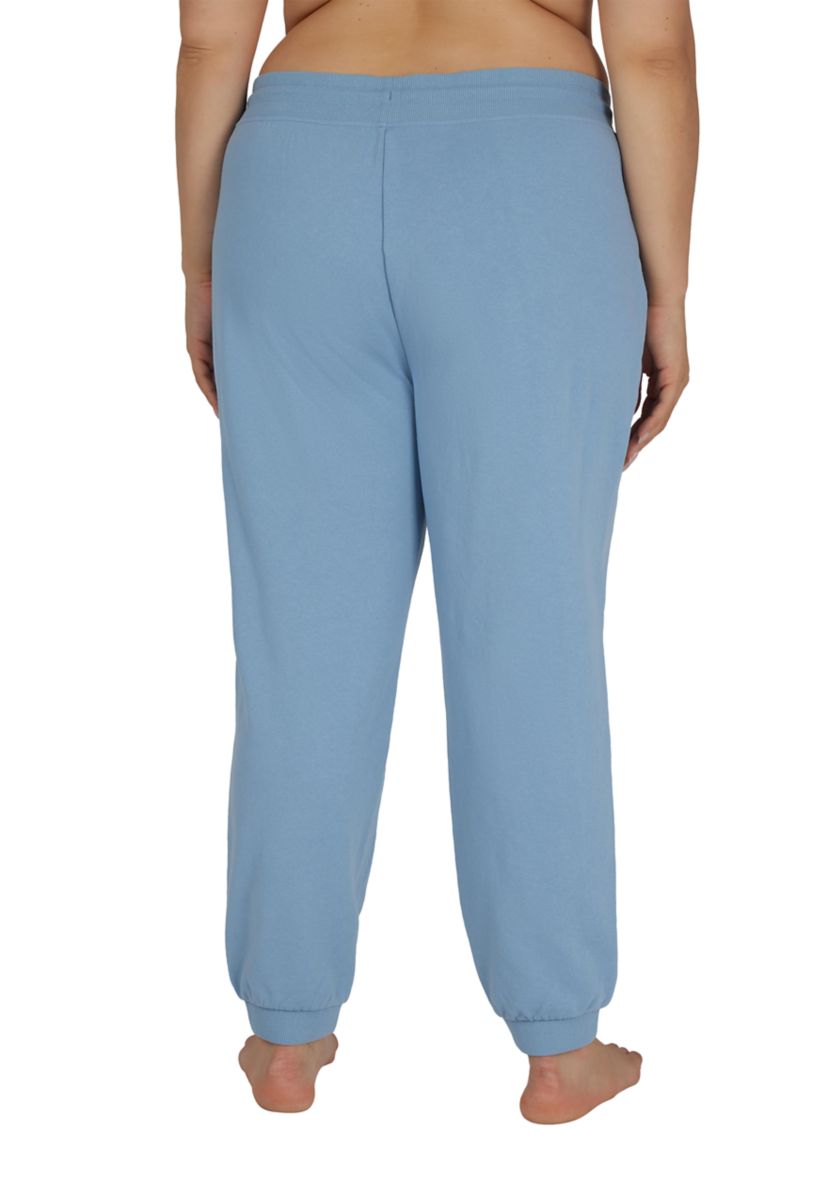 Plus Size Terry Chill Vibes Printed Jogger Pants