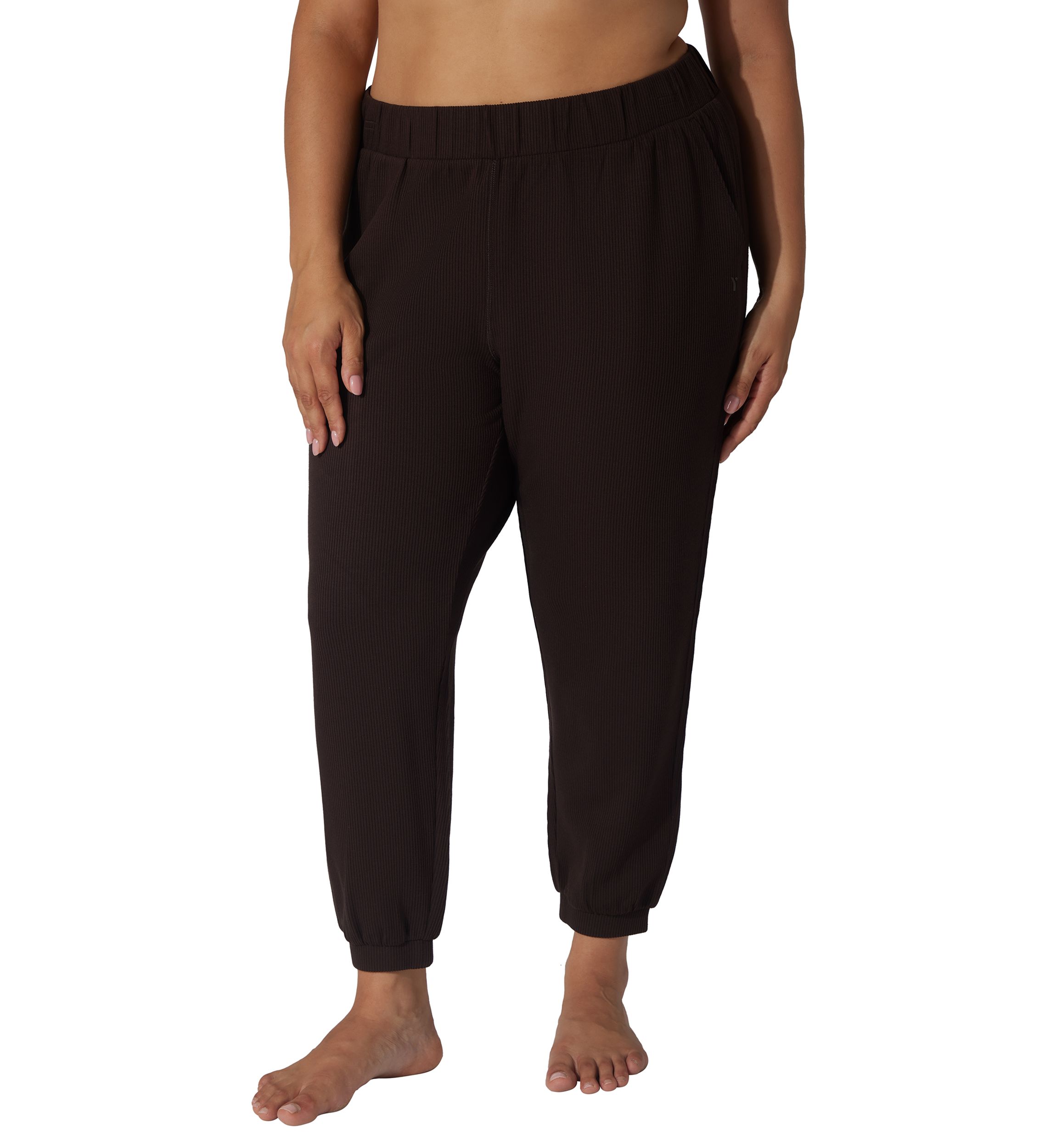 Plus Size Scuba Rib Joggers
