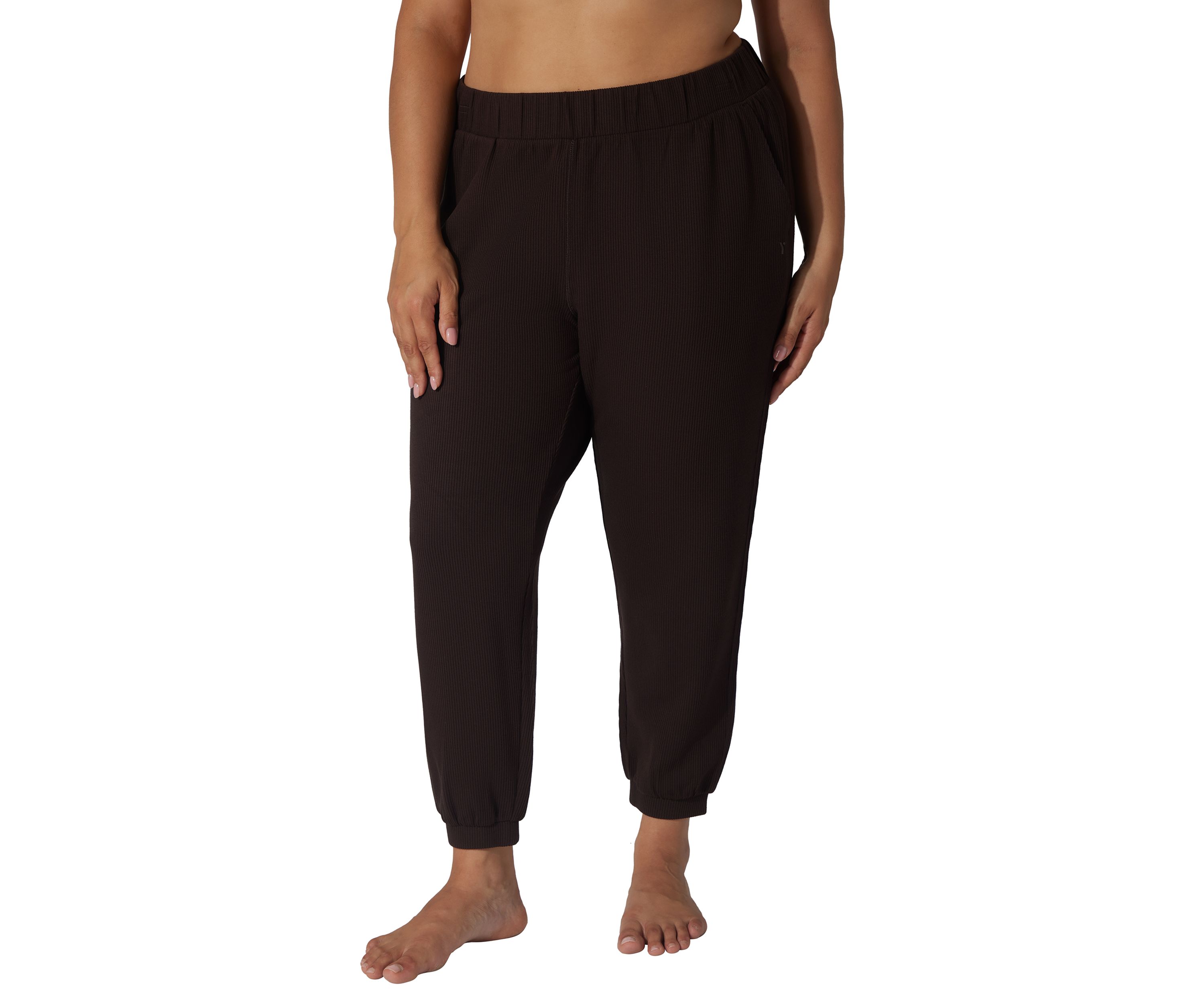 Plus Size Scuba Rib Joggers