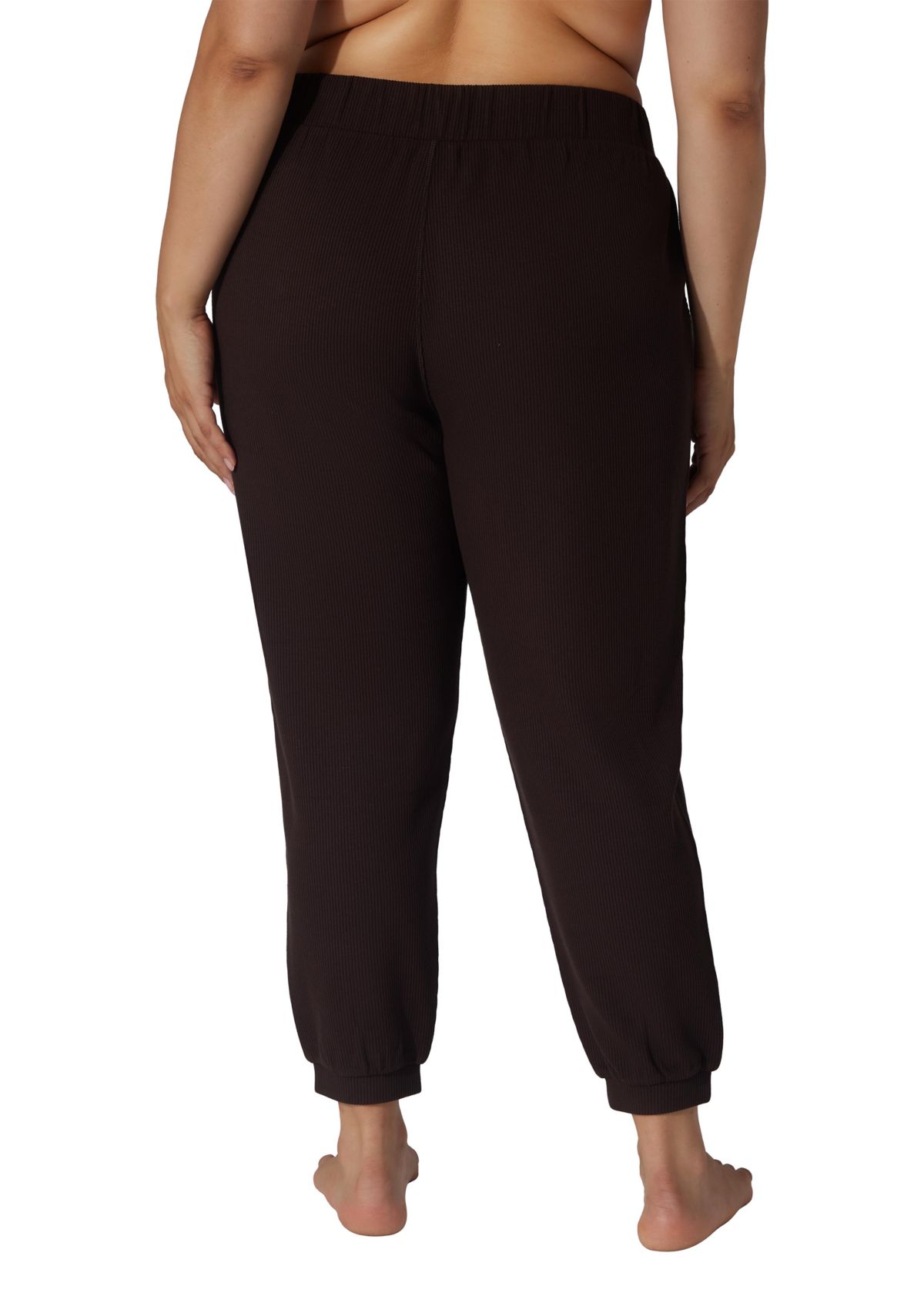 Plus Size Scuba Rib Joggers