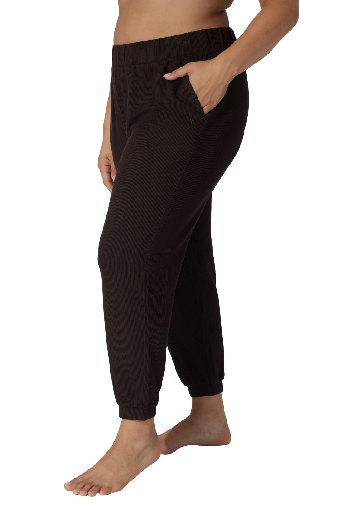 Plus Size Scuba Rib Joggers