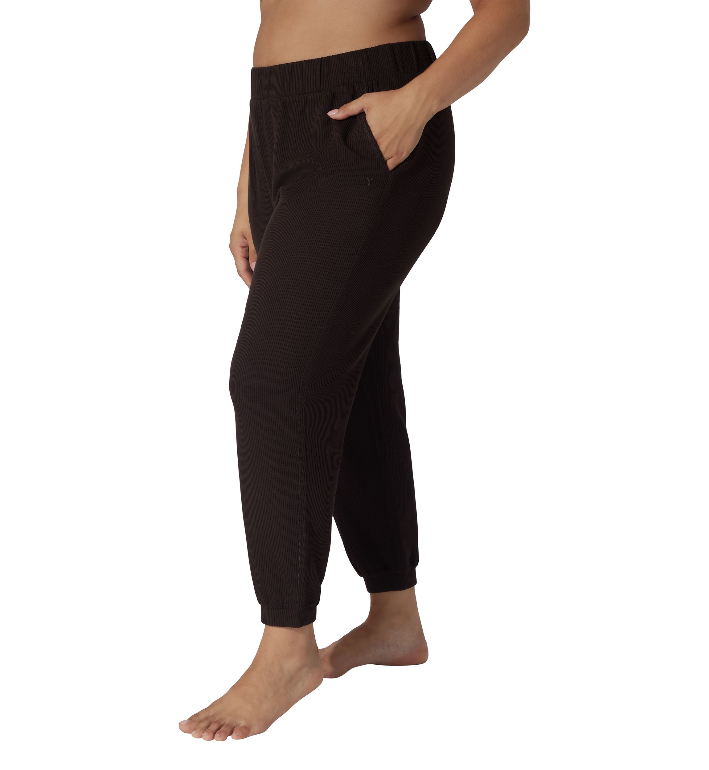 Plus Size Scuba Rib Joggers
