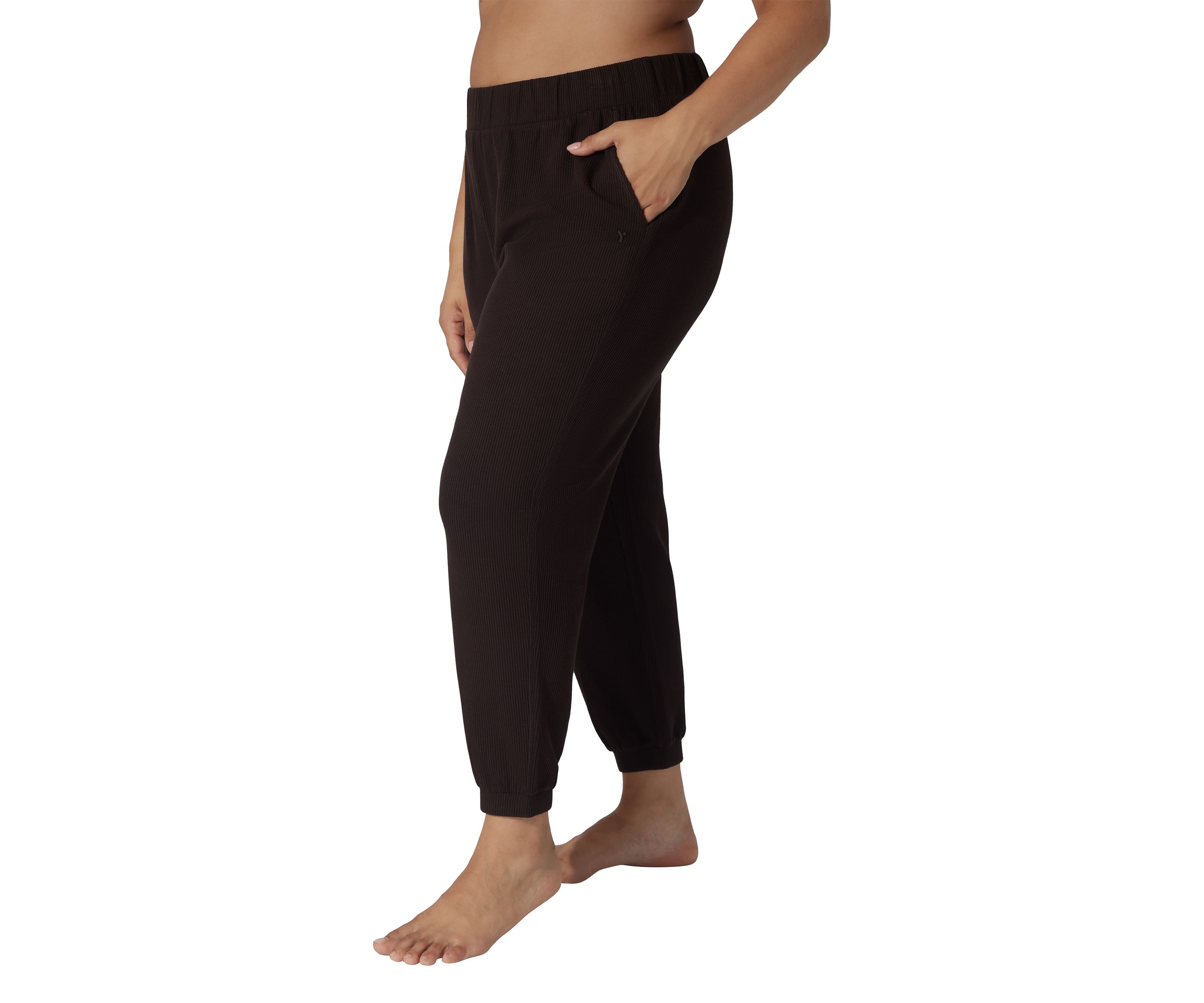 Plus Size Scuba Rib Joggers