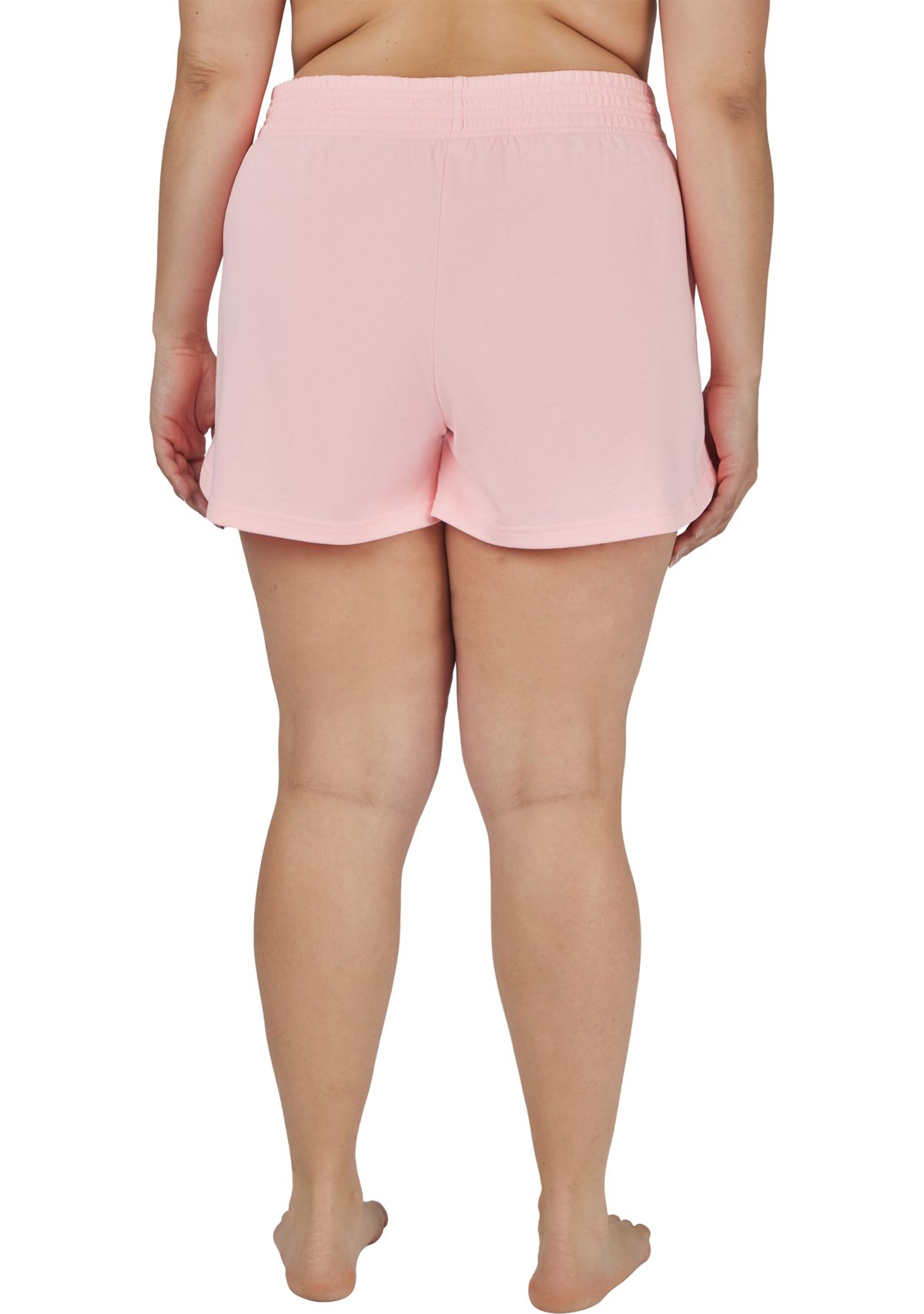 Plus Size Stone Wash Up Shore Shorts