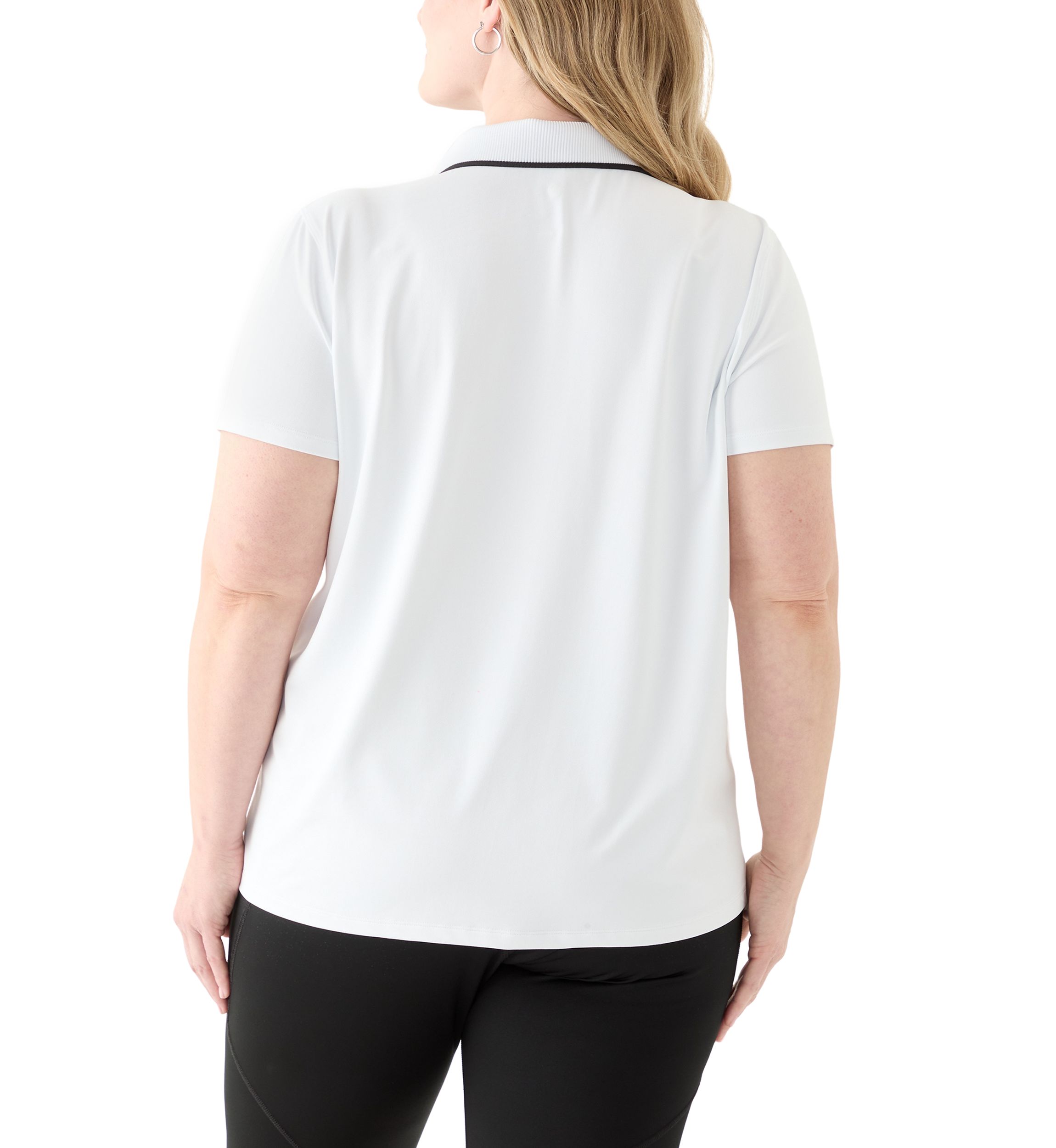 Plus Size Short Sleeve Polo T-Shirt 