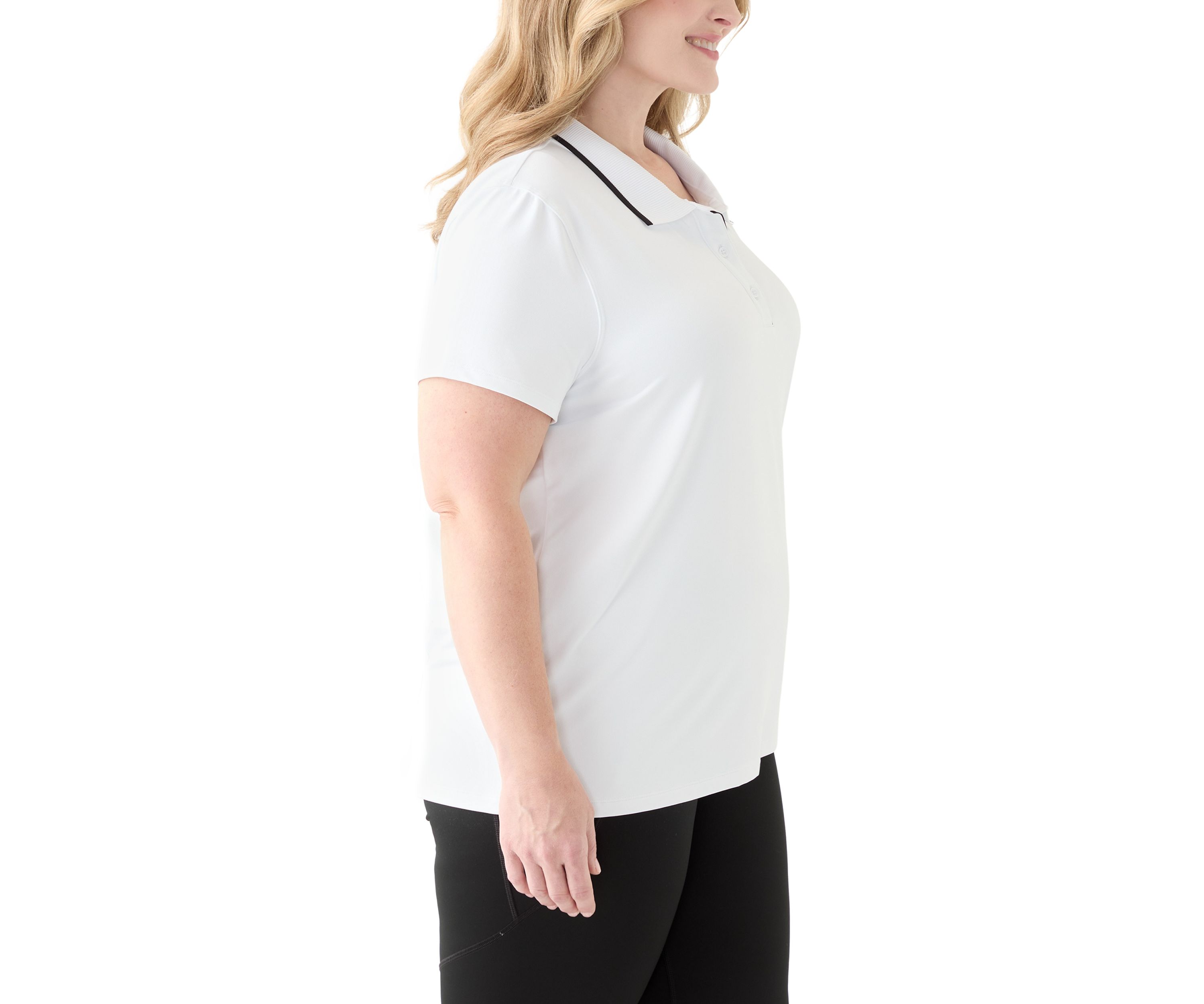 Plus Size Short Sleeve Polo T-Shirt 
