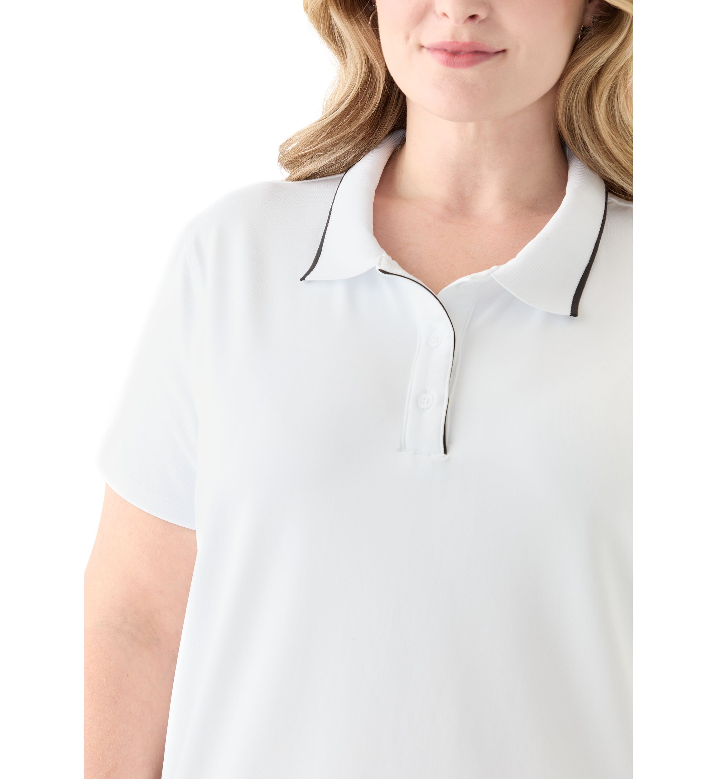 Plus Size Short Sleeve Polo T-Shirt 