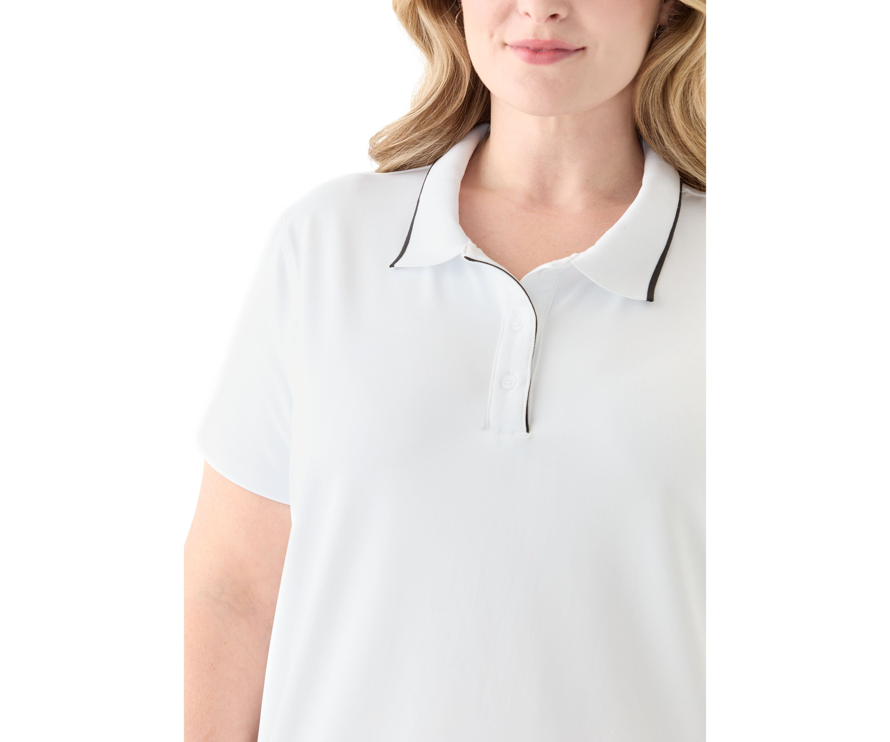 Plus Size Short Sleeve Polo T-Shirt 
