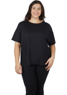 Yogalicious Women's Plus Size Super Soft Boxy Top