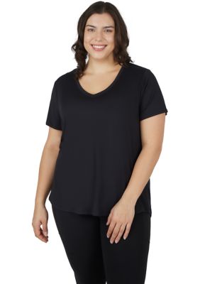 Yogalicious Women's Plus Size V-Neck T-Shirt