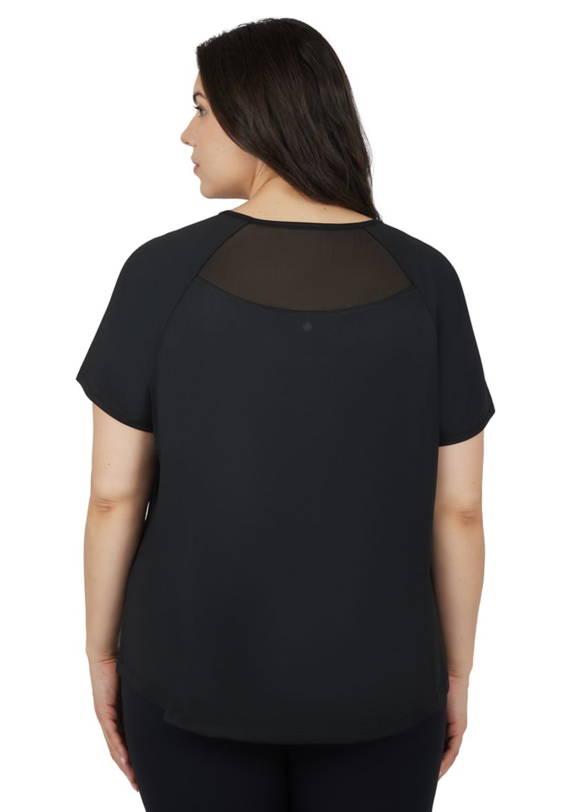 Plus Size Crew Neck Raglan Tessa T-Shirt