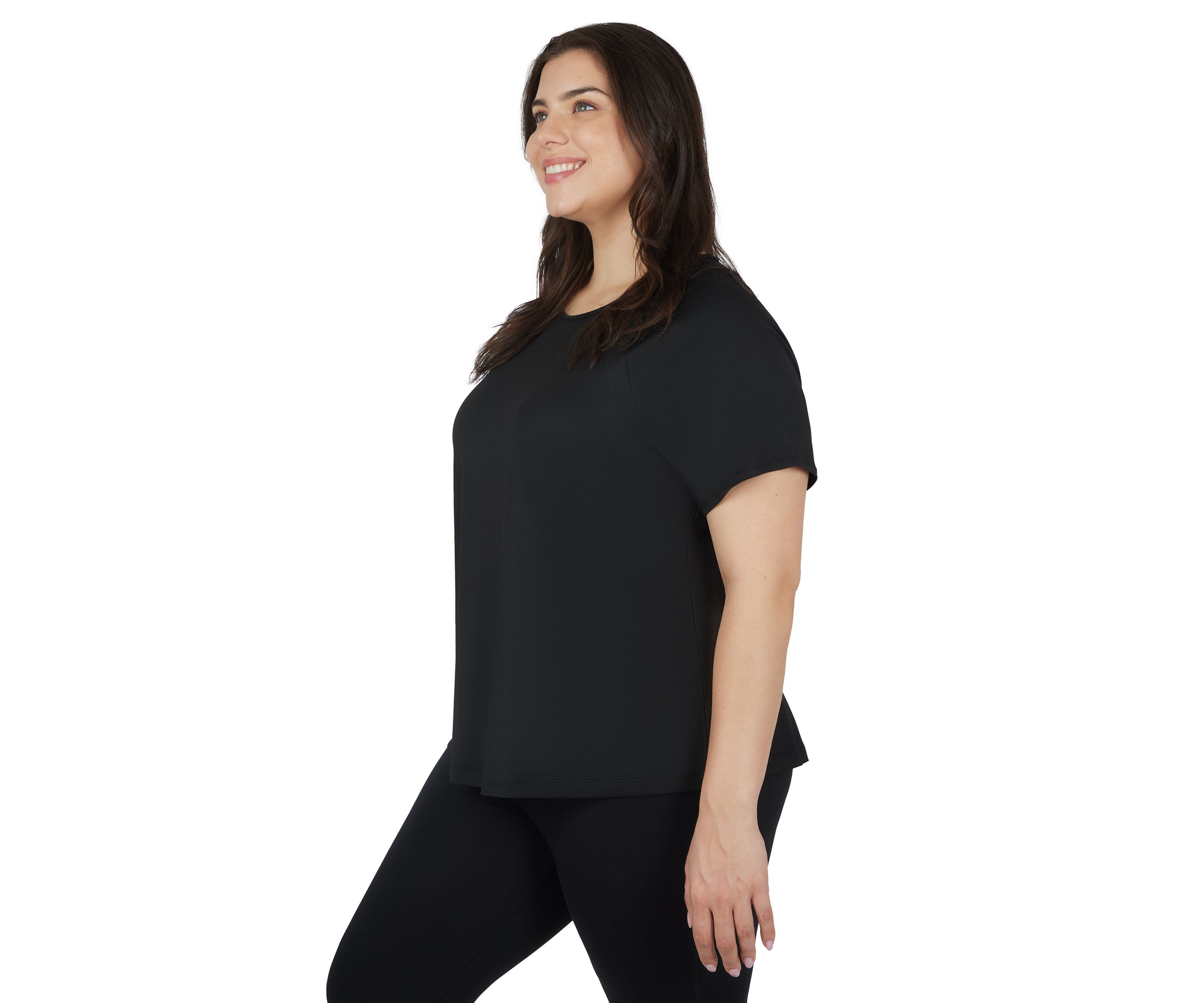 Plus Size Crew Neck Raglan Tessa T-Shirt