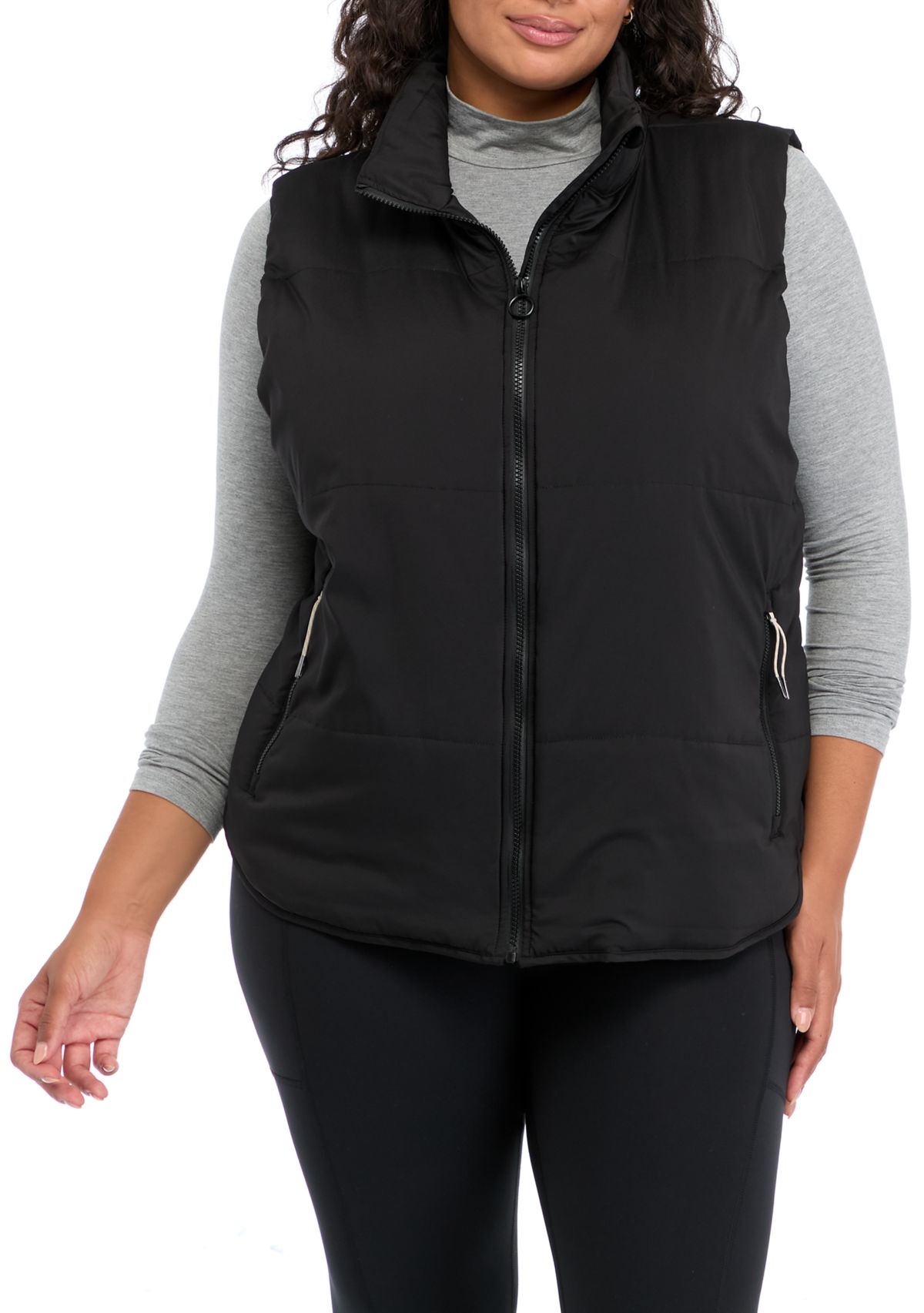 Plus Size Below Zero Puffer Vest 