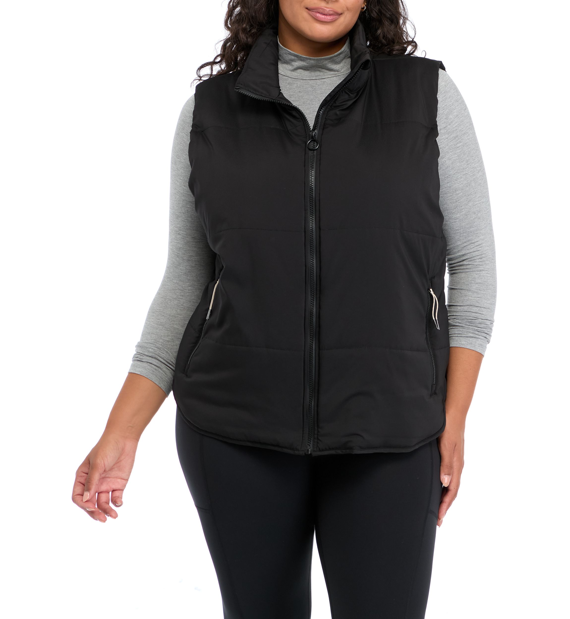 Plus Size Below Zero Puffer Vest 