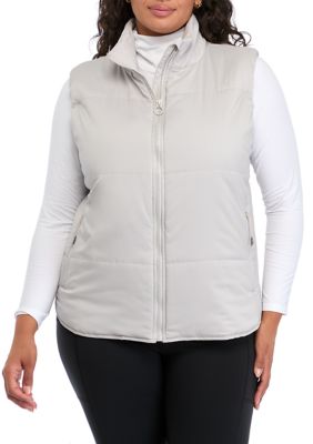 Yogalicious Women's Plus Size Below Zero Puffer Vest, 3X