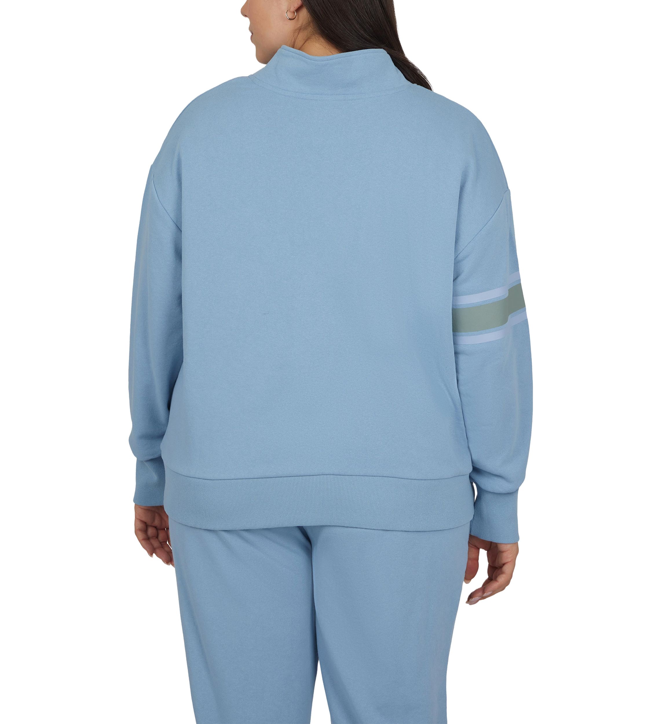 Plus Size Terry Supercharge 1/2 Zip Pullover