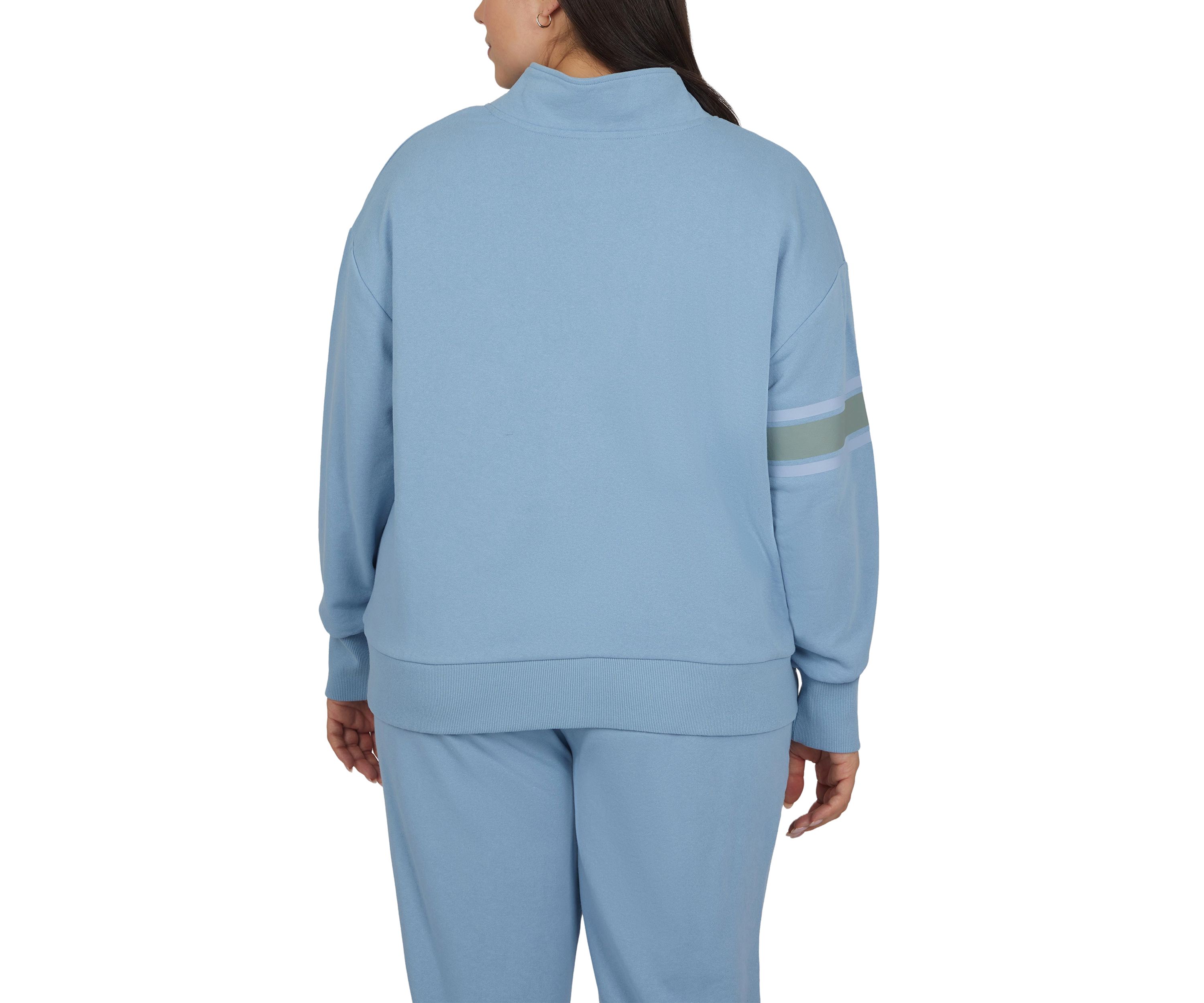 Plus Size Terry Supercharge 1/2 Zip Pullover