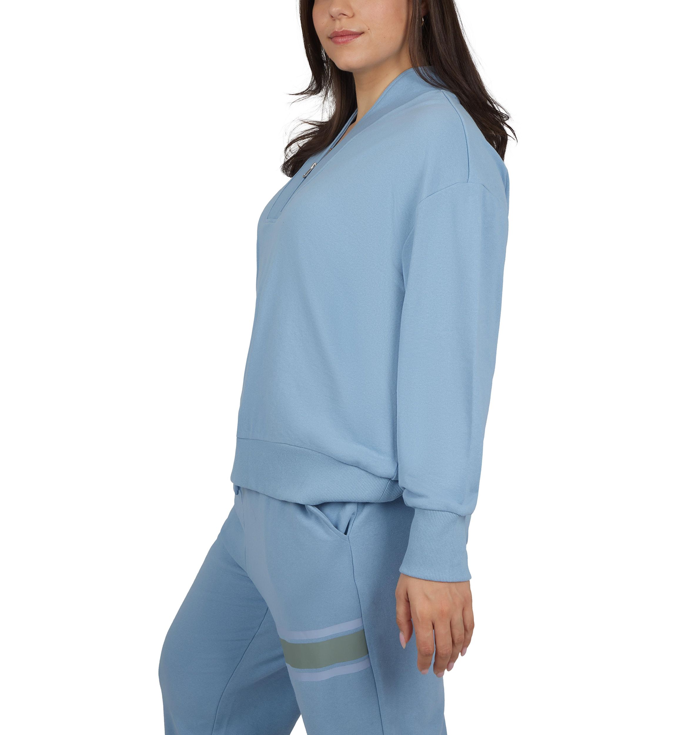 Plus Size Terry Supercharge 1/2 Zip Pullover