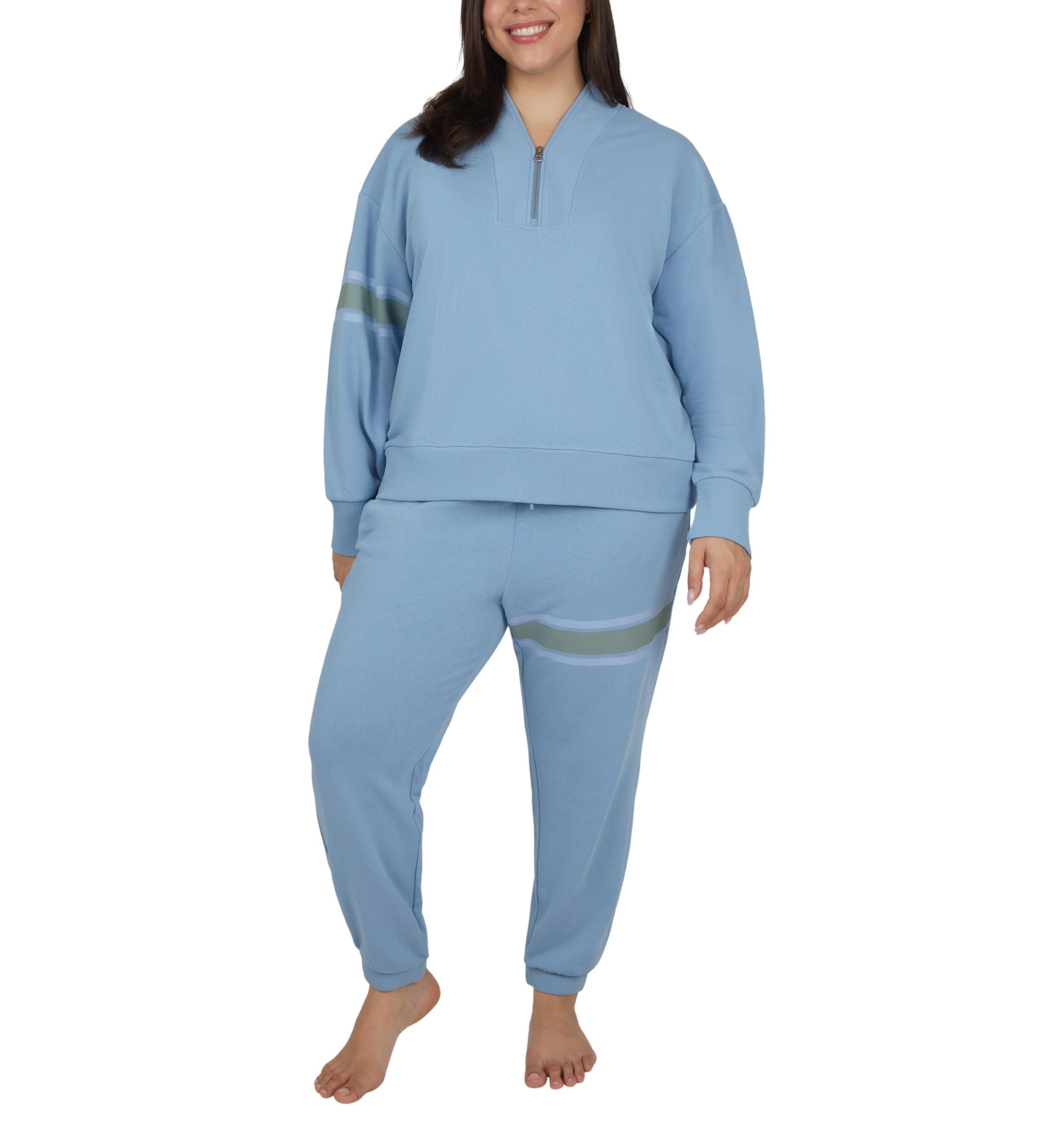 Plus Size Terry Supercharge 1/2 Zip Pullover